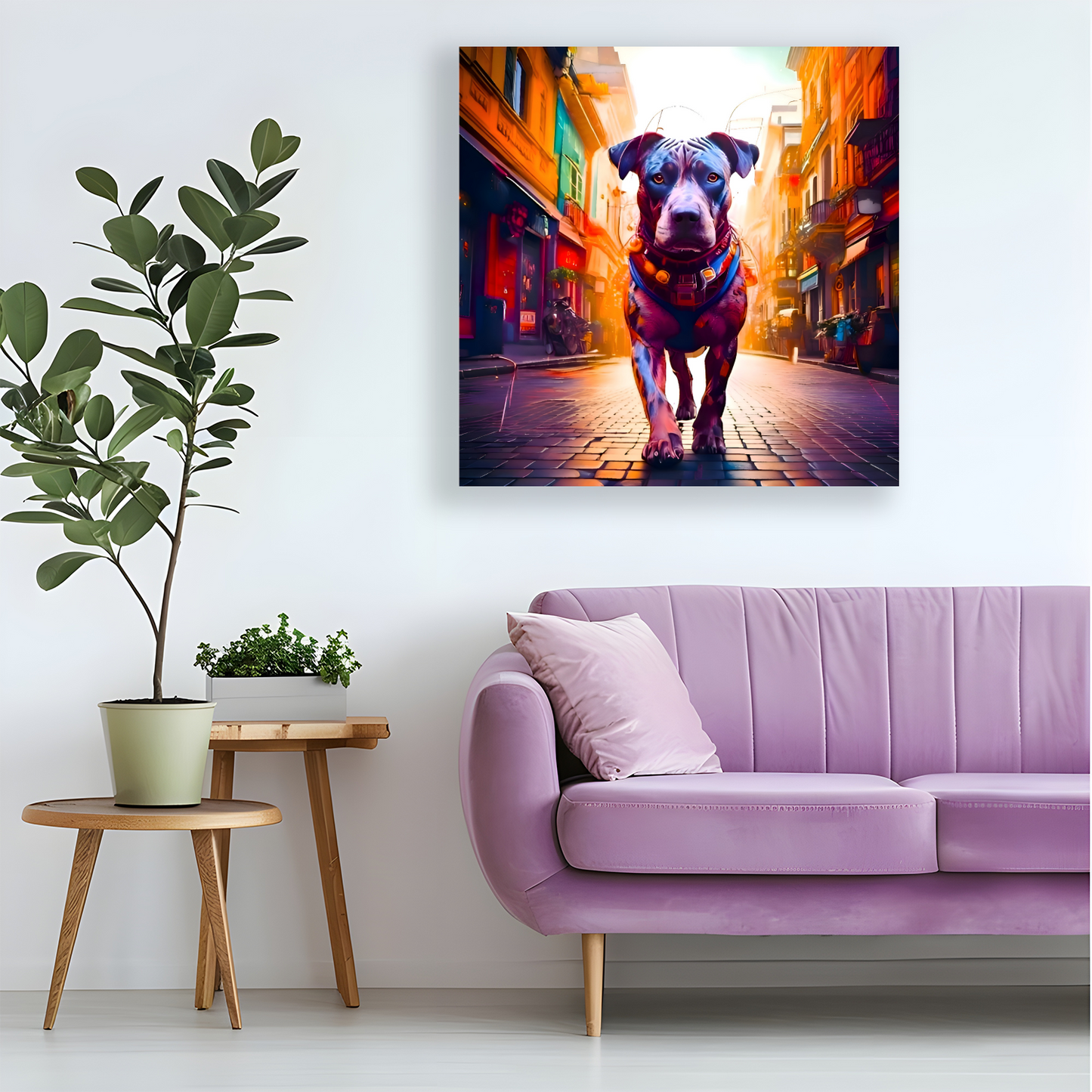 Street Dog 5, Printed On Canvas, Vivid Colours, Box Canvas, Unique Images, A Gift To Last A Lifetime...