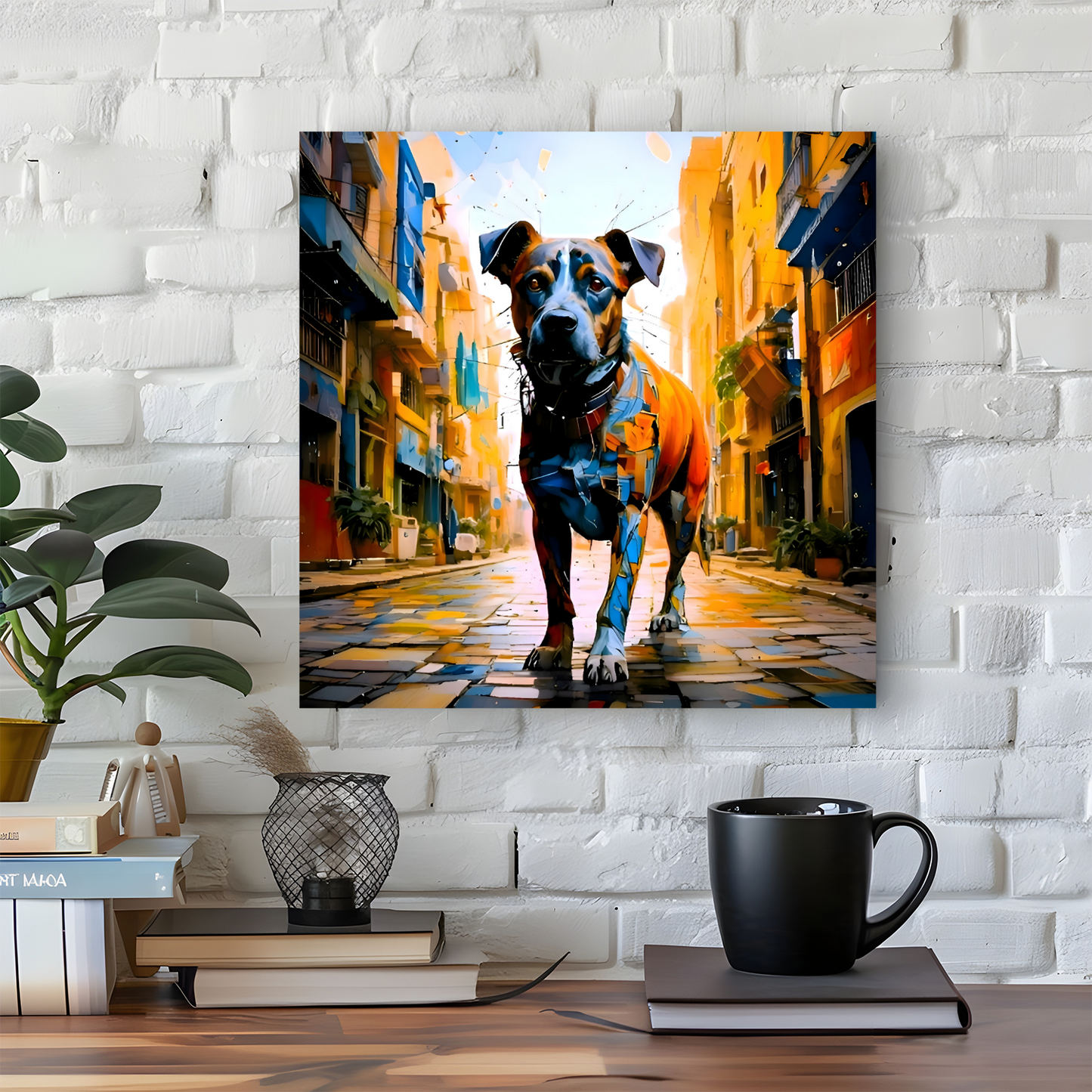 Street Dog 8, Printed On Canvas, Vivid Colours, Box Canvas, Unique Images, A Gift To Last A Lifetime...