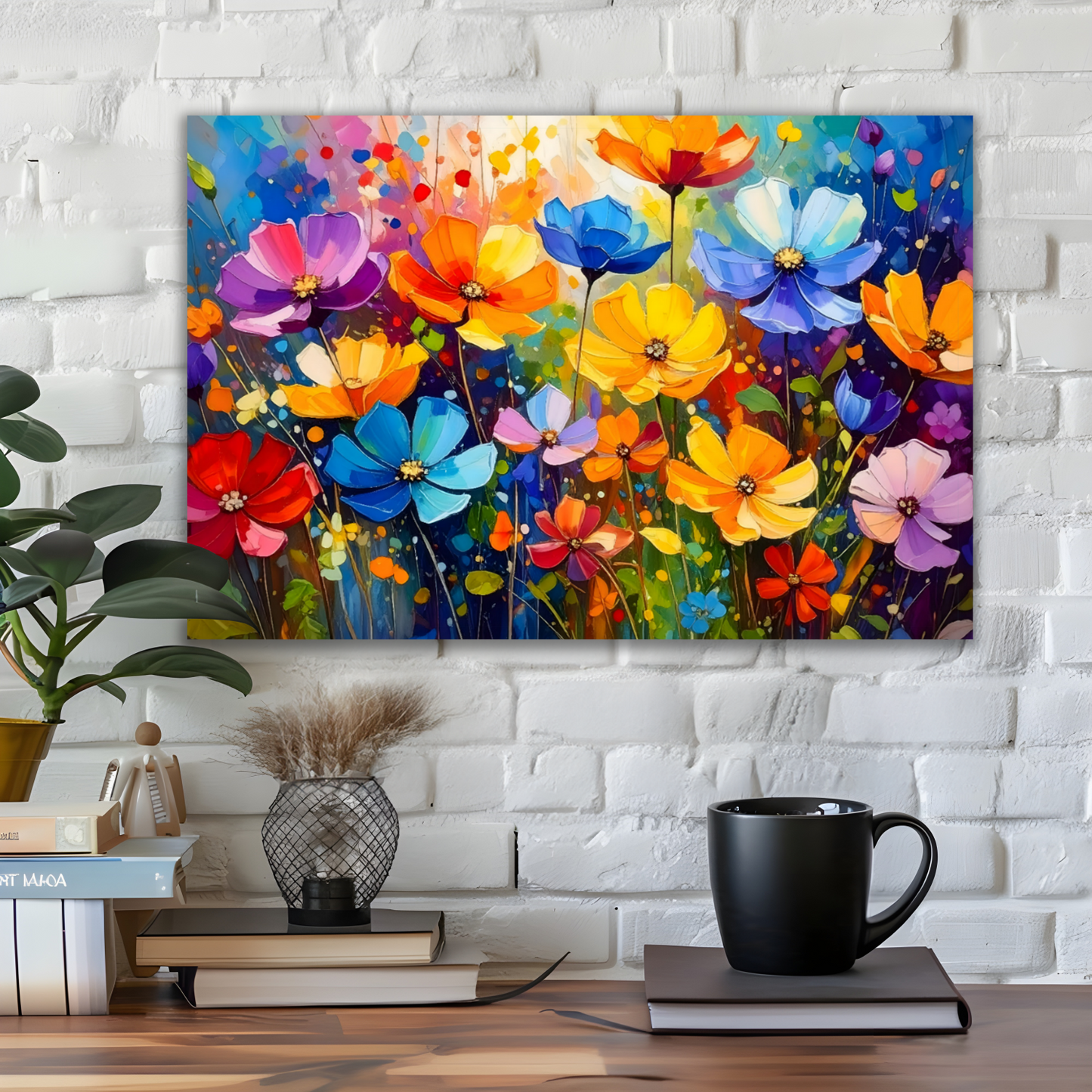 Flowers 3, Printed On Canvas, Vivid Colours, Art Prints, Box Canvas, Unique Images, A Gift To Last A Lifetime...