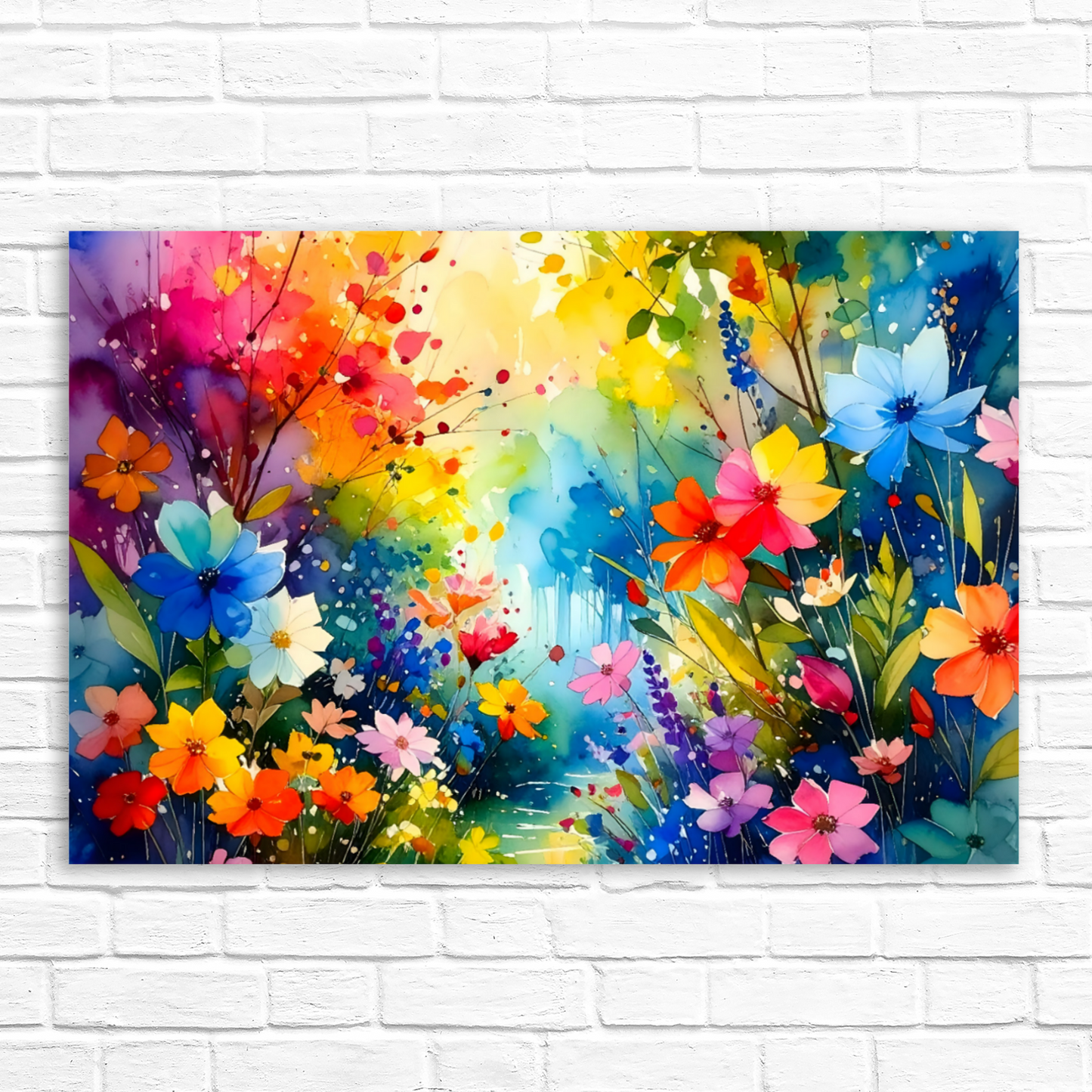 Flowers 4, Printed On Canvas, Vivid Colours, Art Prints, Box Canvas, Unique Images, A Gift To Last A Lifetime...