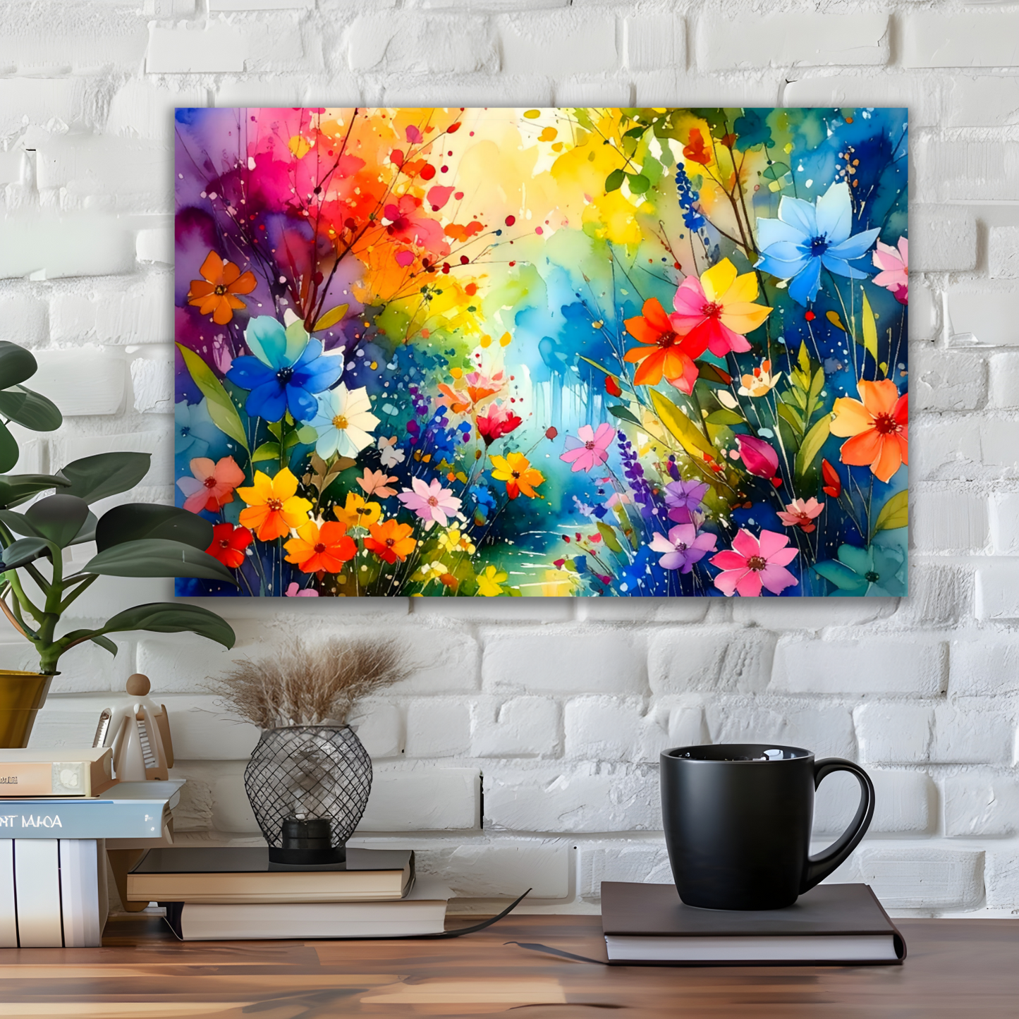 Flowers 4, Printed On Canvas, Vivid Colours, Art Prints, Box Canvas, Unique Images, A Gift To Last A Lifetime...