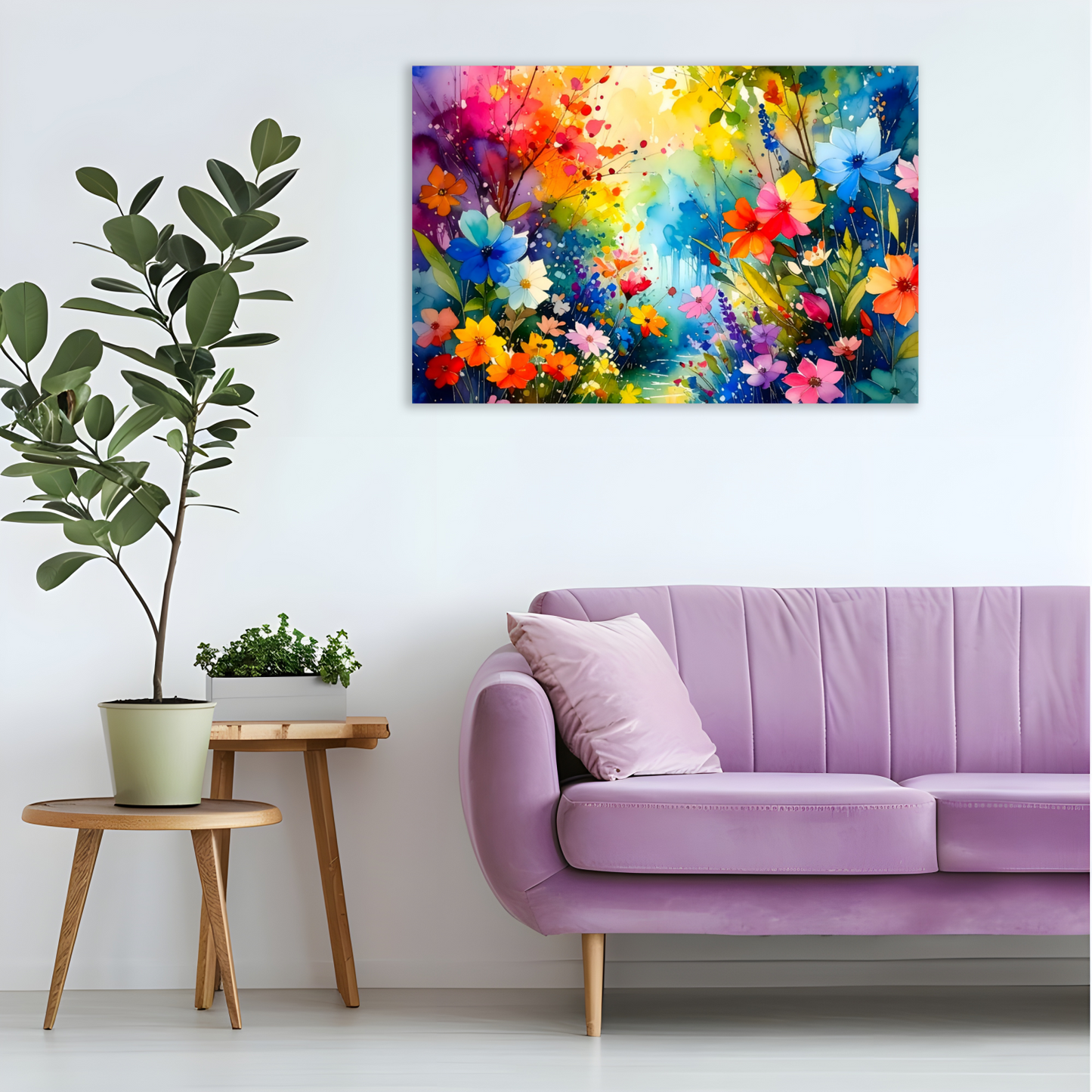 Flowers 4, Printed On Canvas, Vivid Colours, Art Prints, Box Canvas, Unique Images, A Gift To Last A Lifetime...
