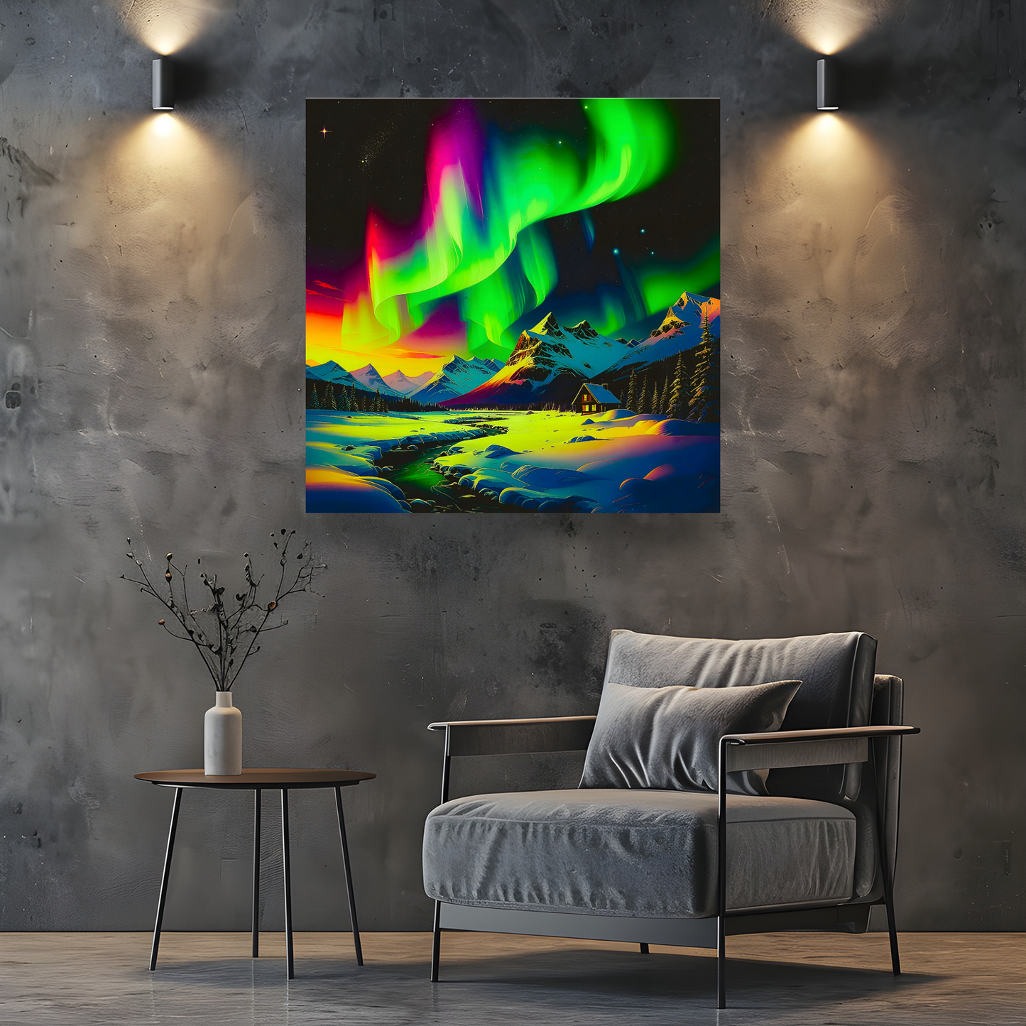 Aurora Borealis 1, Printed On Canvas, Vivid Colours, Art Prints, Box Canvas, Unique Images, A Gift To Last A Lifetime...