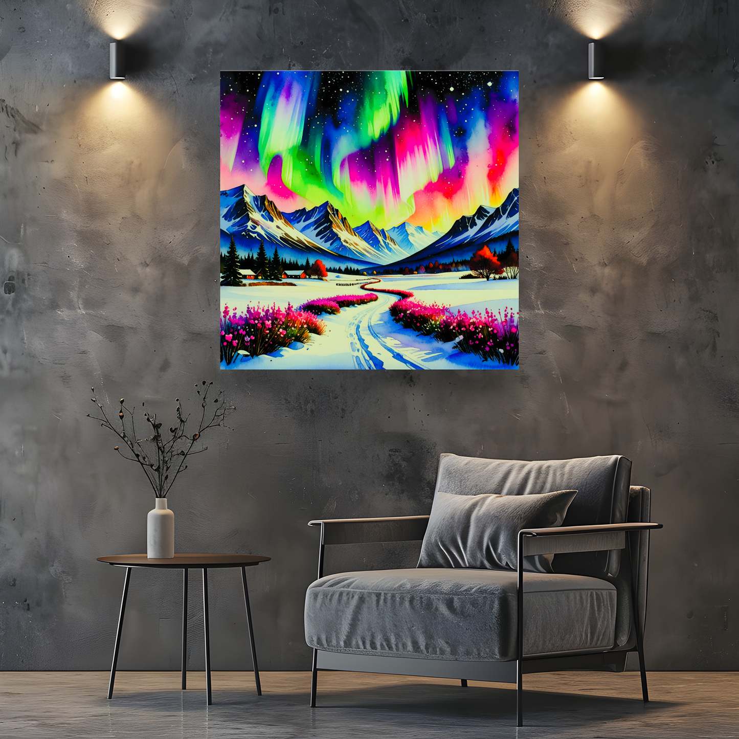 Aurora Borealis 3, Printed On Canvas, Vivid Colours, Art Prints, Box Canvas, Unique Images, A Gift To Last A Lifetime...