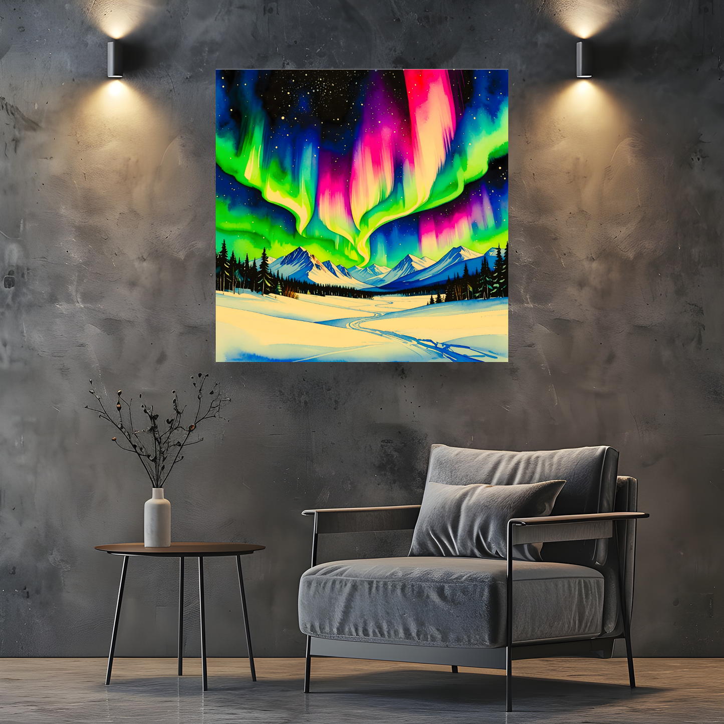 Aurora Borealis 4, Printed On Canvas, Vivid Colours, Art Prints, Box Canvas, Unique Images, A Gift To Last A Lifetime...