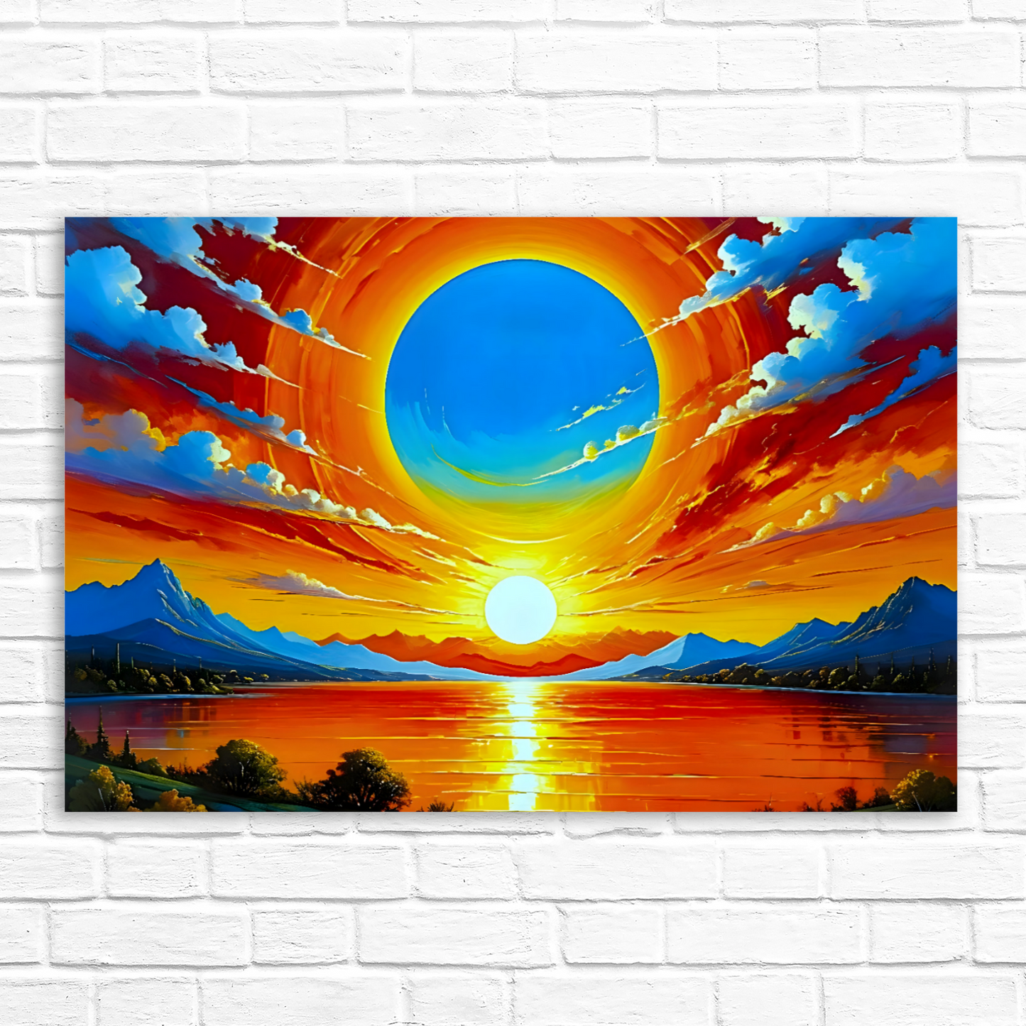 Sunrise 1, Printed On Canvas, Vivid Colours, Art Prints, Box Canvas, Unique Images, A Gift To Last A Lifetime...