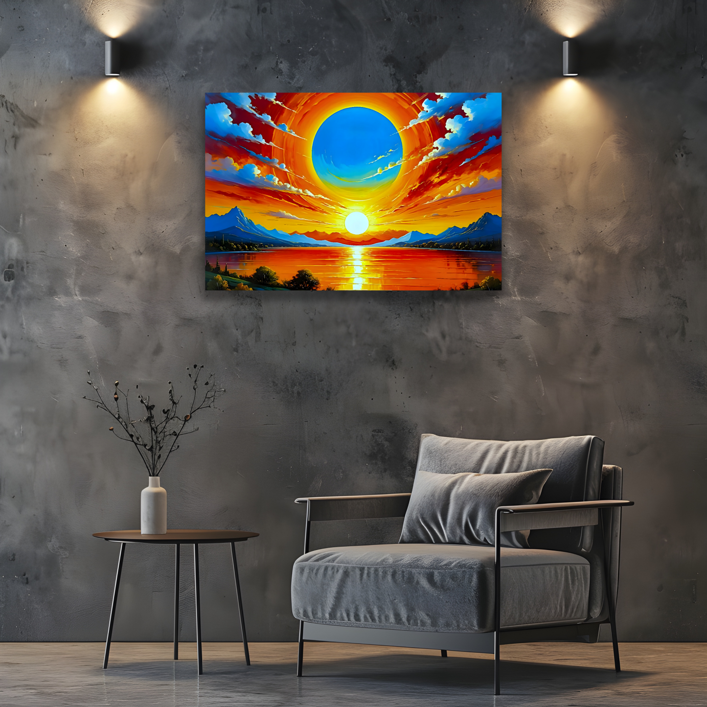 Sunrise 1, Printed On Canvas, Vivid Colours, Art Prints, Box Canvas, Unique Images, A Gift To Last A Lifetime...