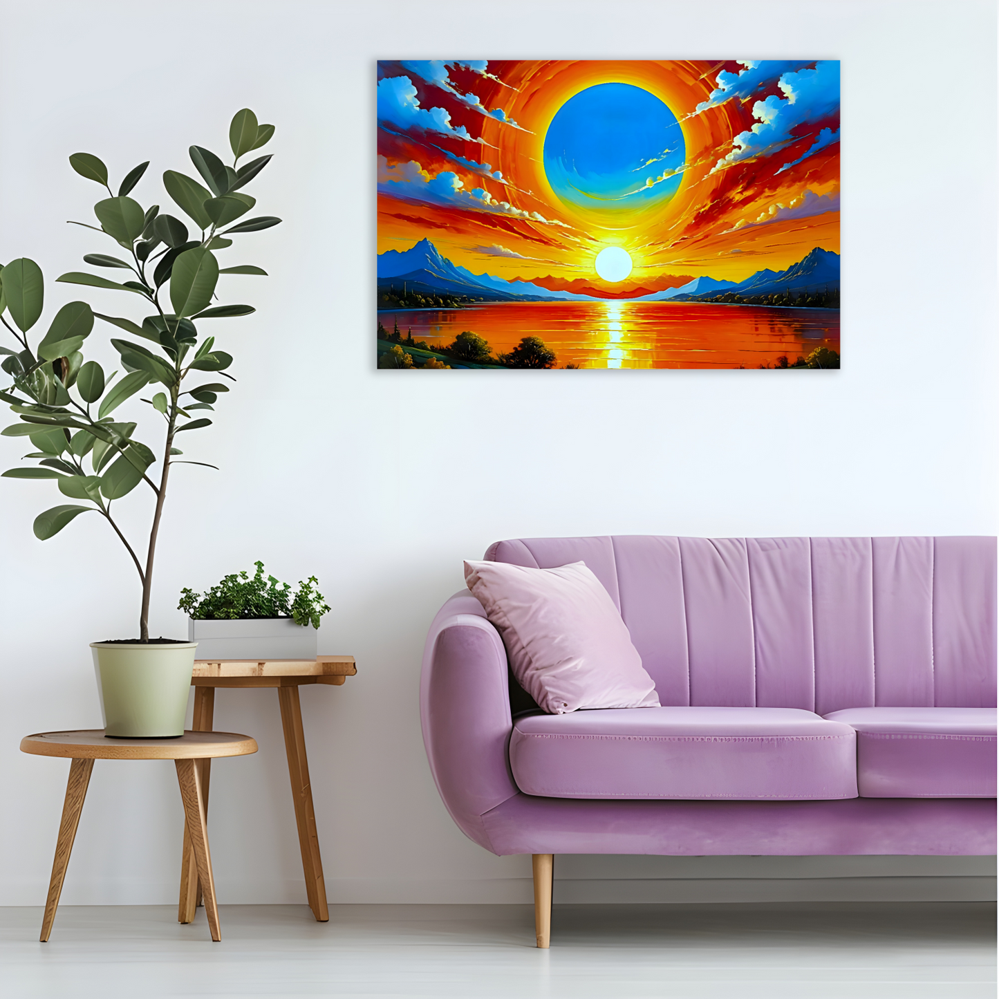 Sunrise 1, Printed On Canvas, Vivid Colours, Art Prints, Box Canvas, Unique Images, A Gift To Last A Lifetime...