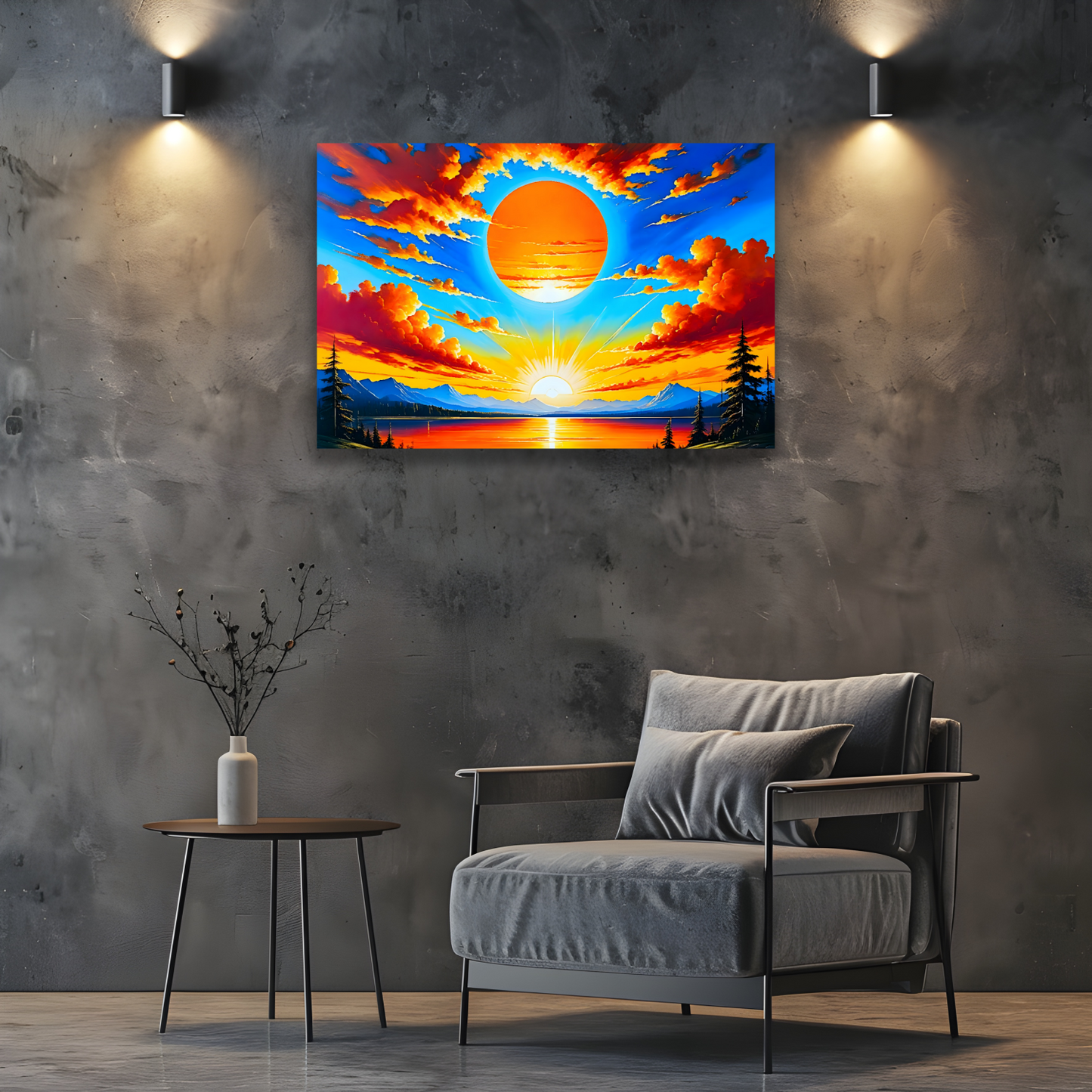 Sunrise 2, Printed On Canvas, Vivid Colours, Art Prints, Box Canvas, Unique Images, A Gift To Last A Lifetime...