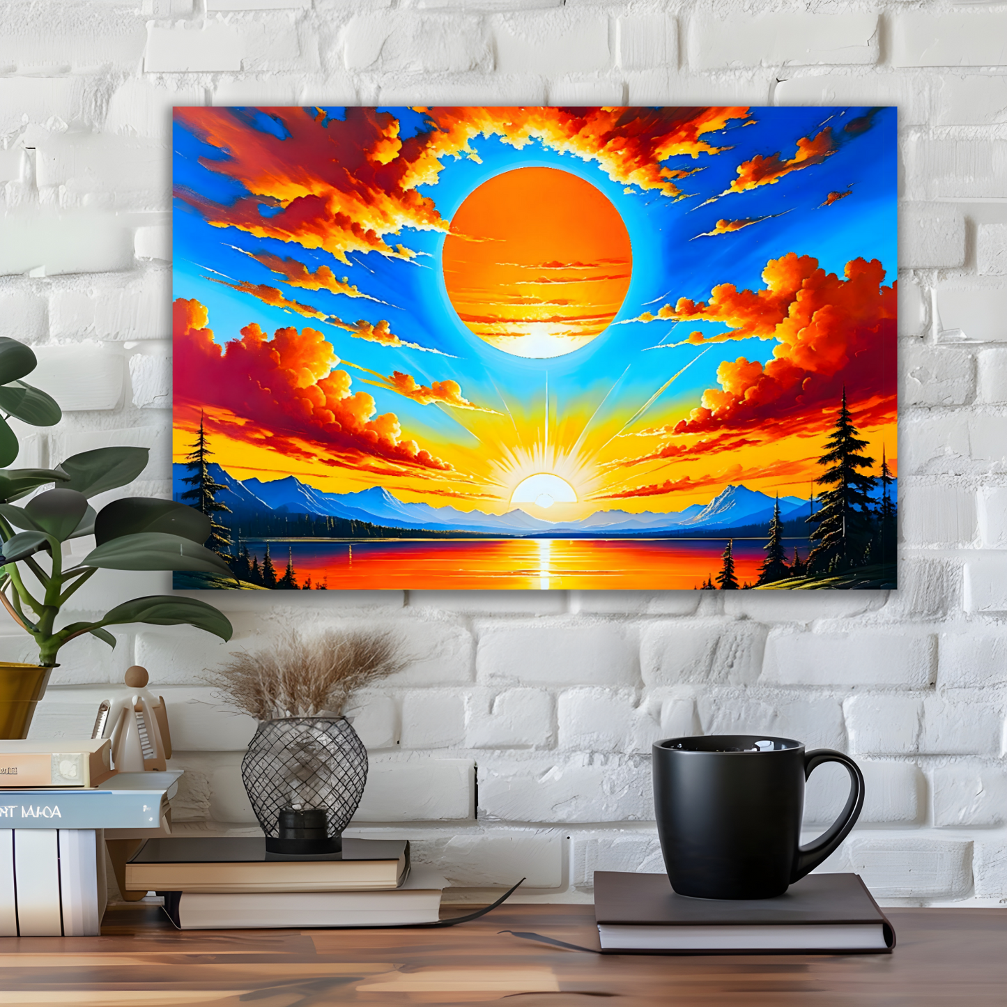 Sunrise 2, Printed On Canvas, Vivid Colours, Art Prints, Box Canvas, Unique Images, A Gift To Last A Lifetime...