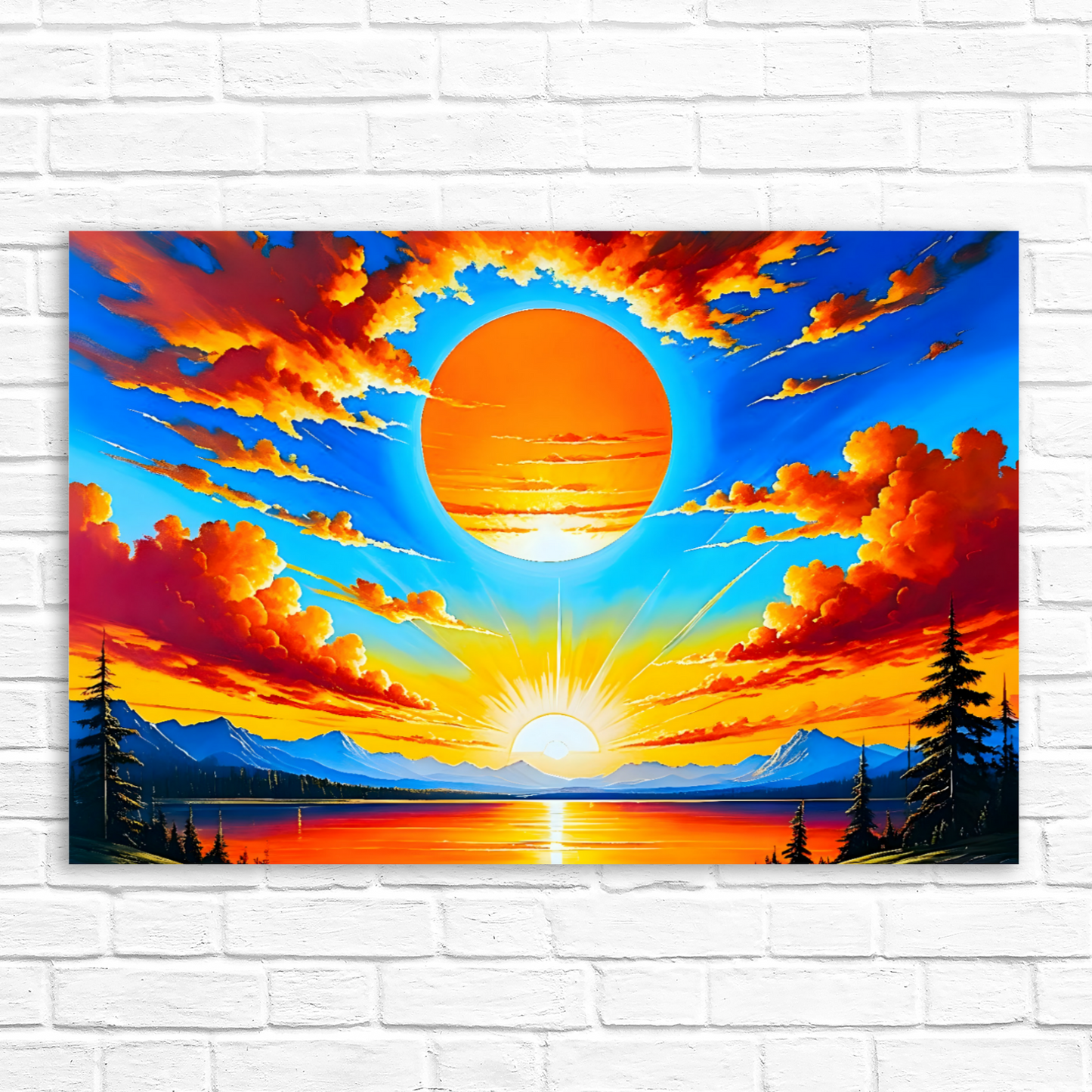 Sunrise 2, Printed On Canvas, Vivid Colours, Art Prints, Box Canvas, Unique Images, A Gift To Last A Lifetime...