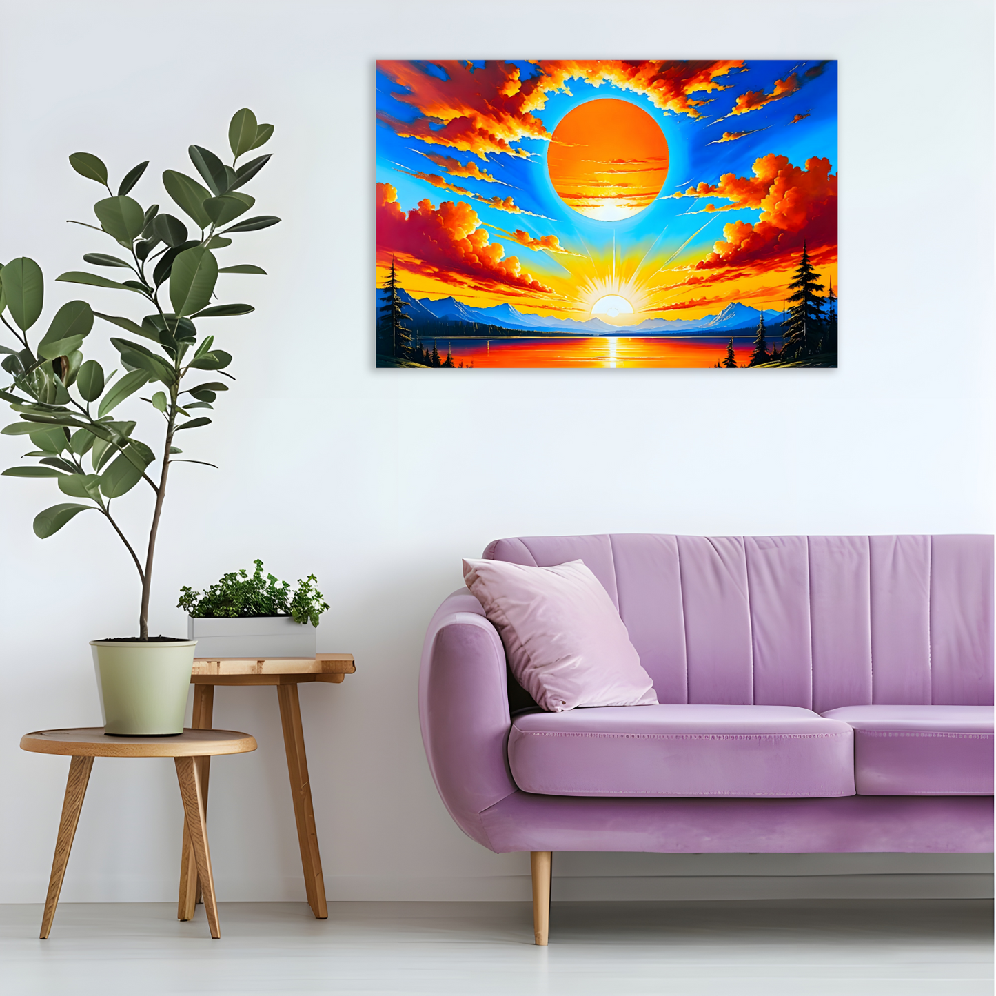 Sunrise 2, Printed On Canvas, Vivid Colours, Art Prints, Box Canvas, Unique Images, A Gift To Last A Lifetime...