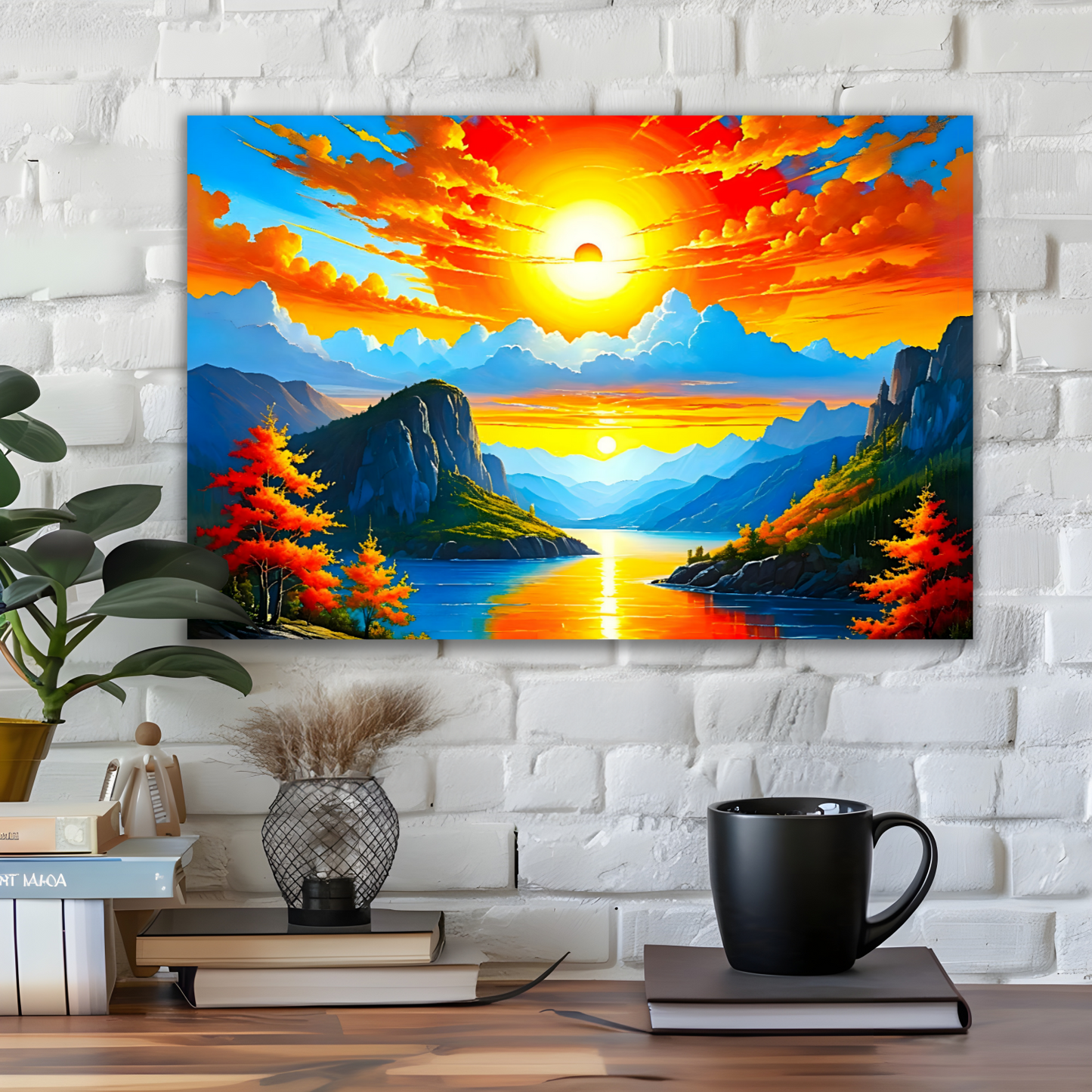 Sunrise 3, Printed On Canvas, Vivid Colours, Art Prints, Box Canvas, Unique Images, A Gift To Last A Lifetime...