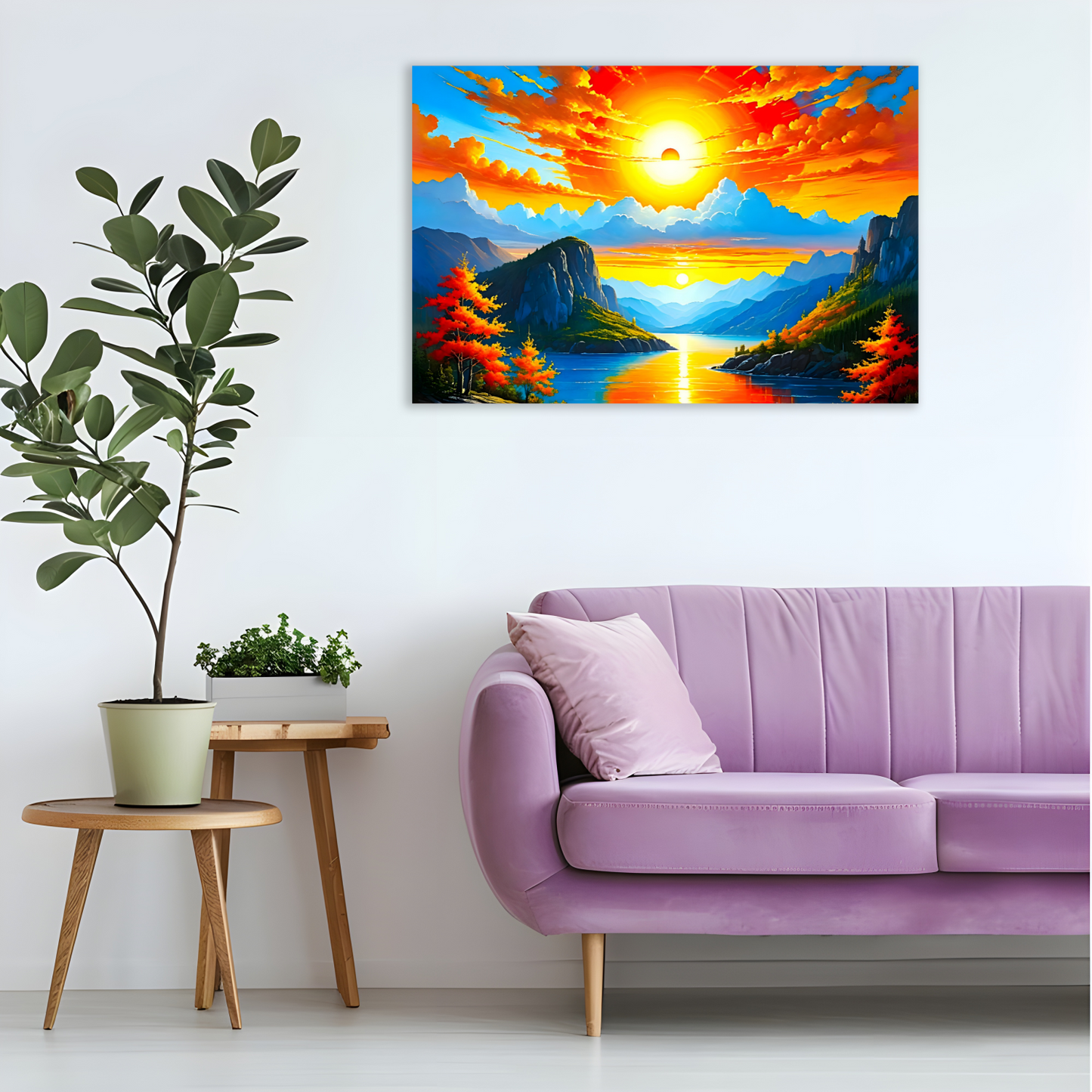 Sunrise 3, Printed On Canvas, Vivid Colours, Art Prints, Box Canvas, Unique Images, A Gift To Last A Lifetime...