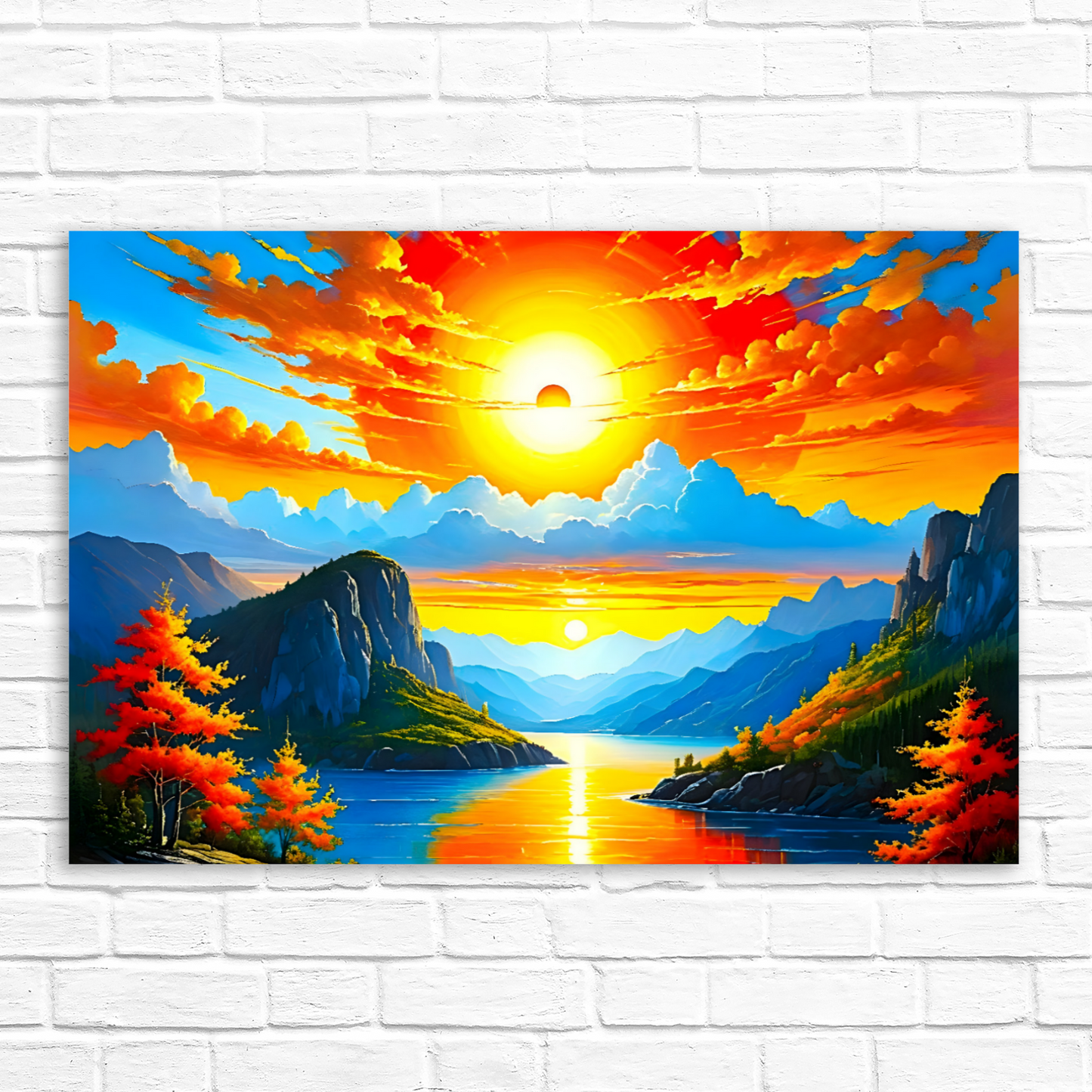 Sunrise 3, Printed On Canvas, Vivid Colours, Art Prints, Box Canvas, Unique Images, A Gift To Last A Lifetime...