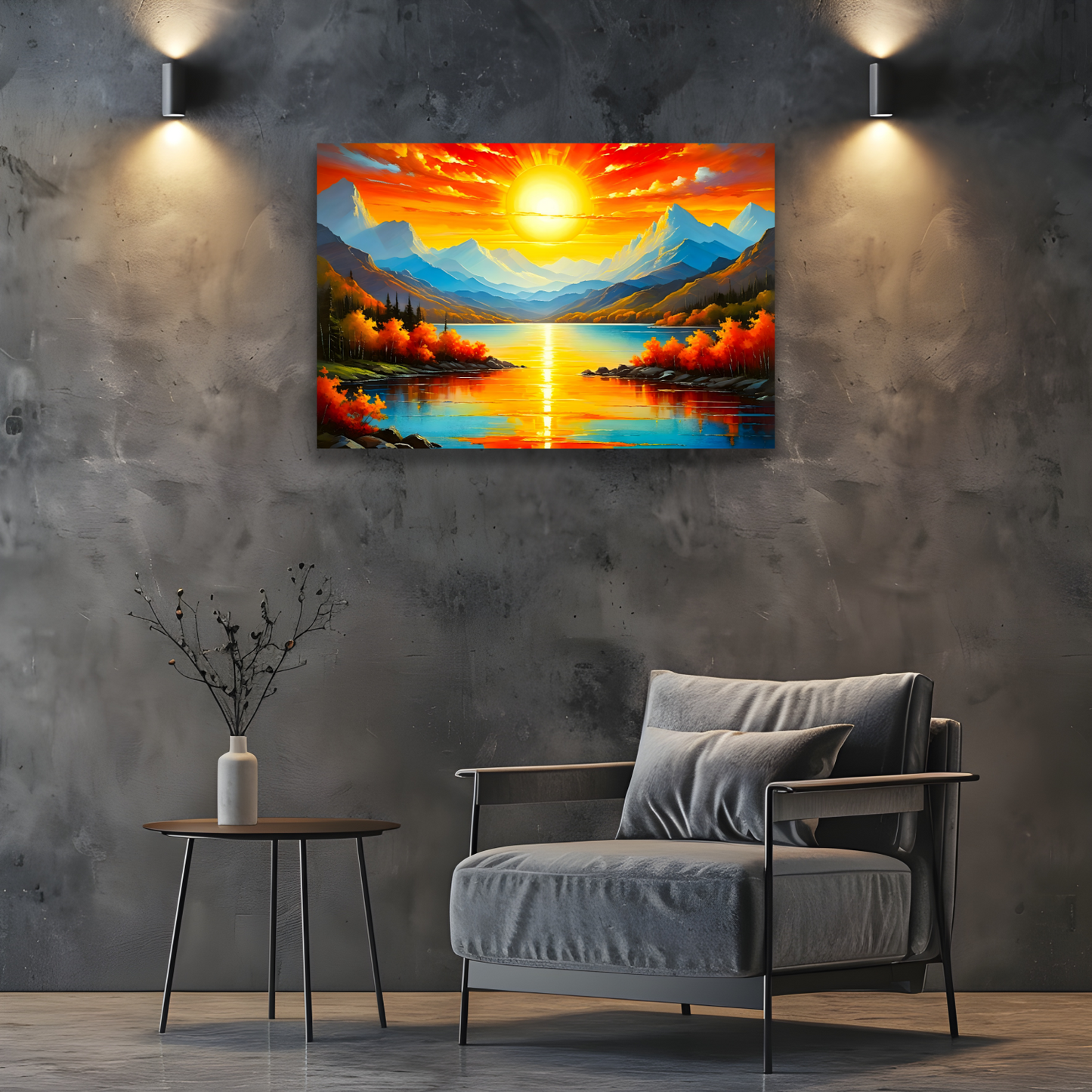 Sunrise 4, Printed On Canvas, Vivid Colours, Art Prints, Box Canvas, Unique Images, A Gift To Last A Lifetime...