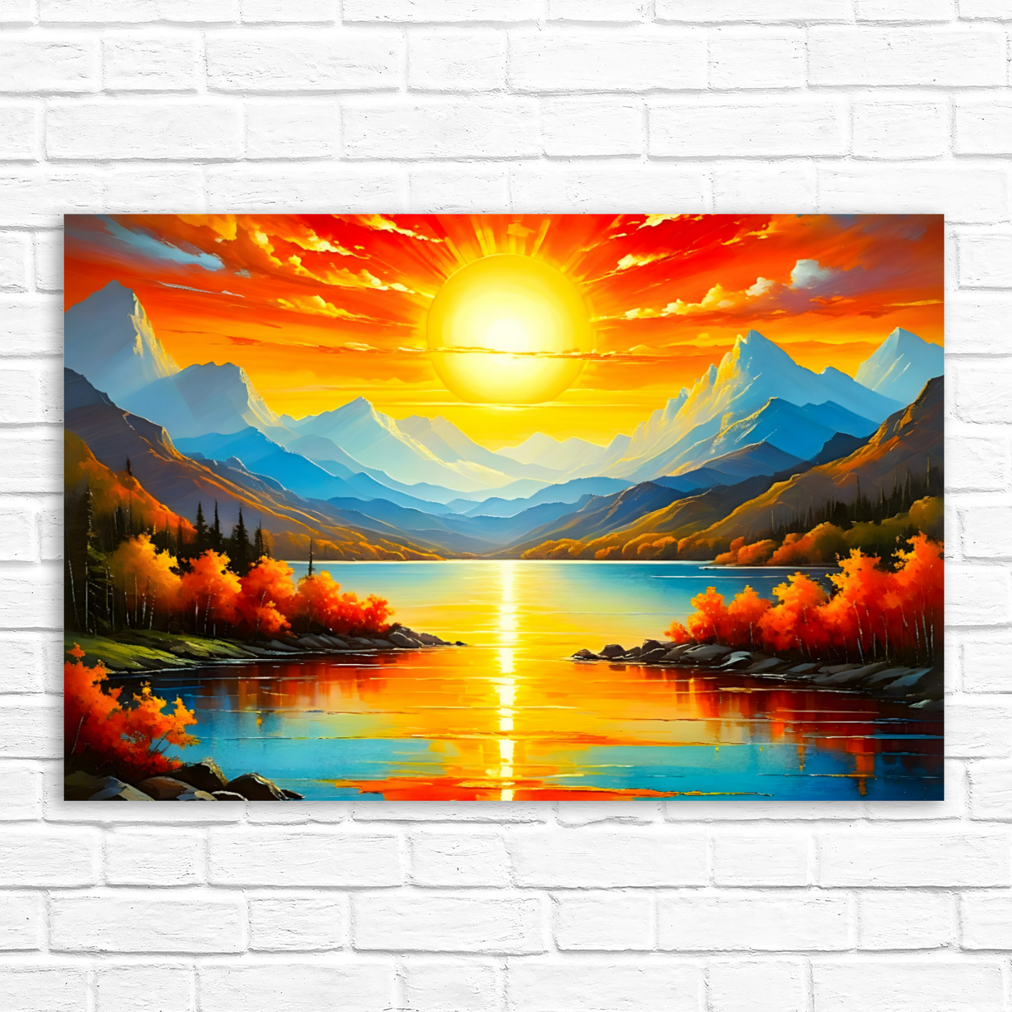 Sunrise 4, Printed On Canvas, Vivid Colours, Art Prints, Box Canvas, Unique Images, A Gift To Last A Lifetime...