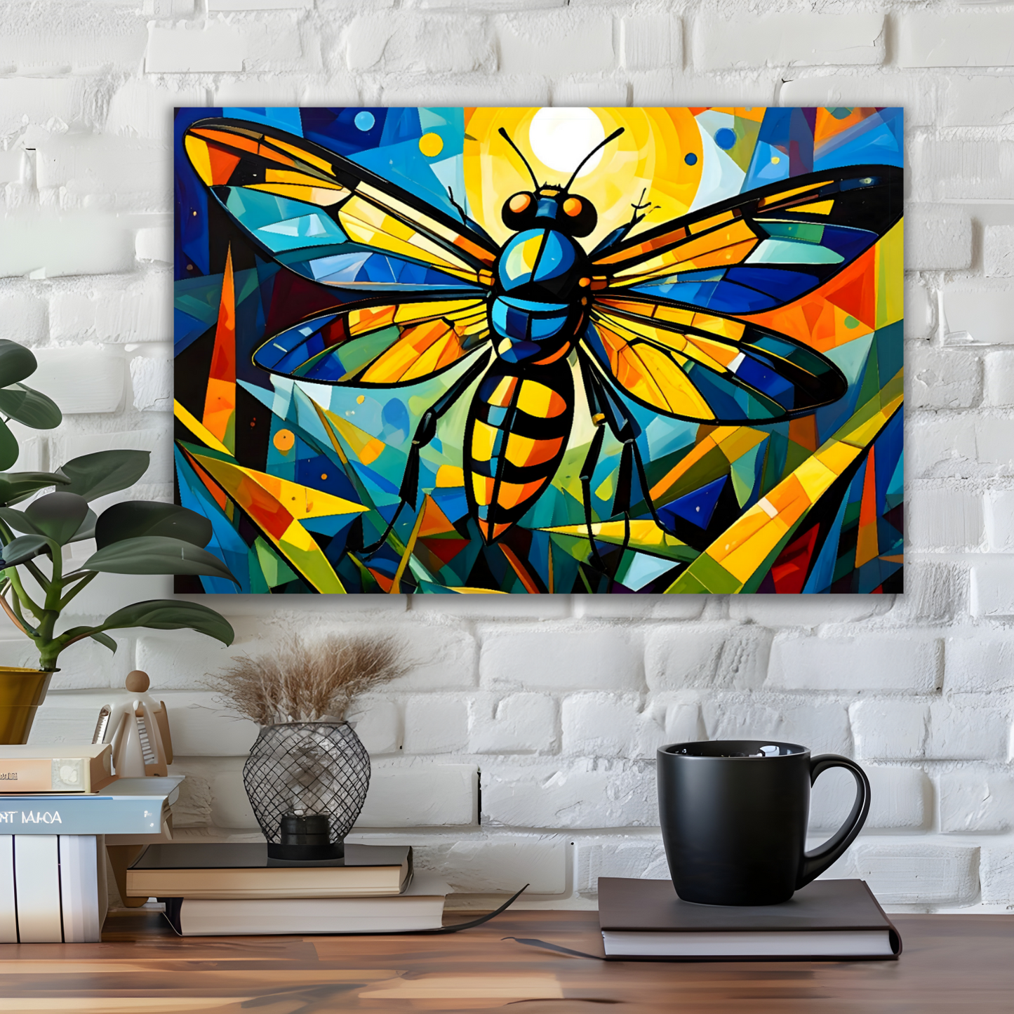 Abstract Firefly 1, Printed On Canvas, Vivid Colours, Box Canvas, Unique Images, A Gift To Last A Lifetime...