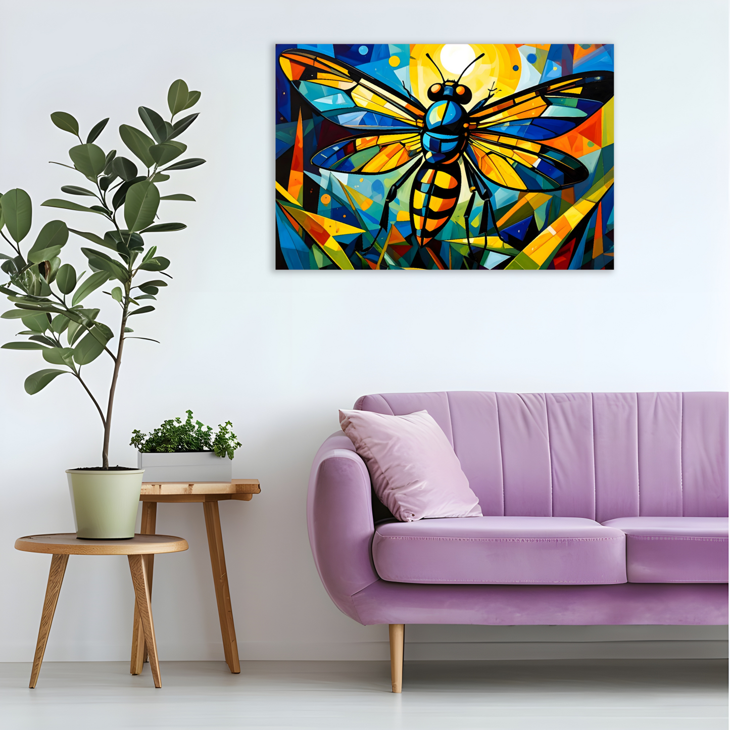 Abstract Firefly 1, Printed On Canvas, Vivid Colours, Box Canvas, Unique Images, A Gift To Last A Lifetime...