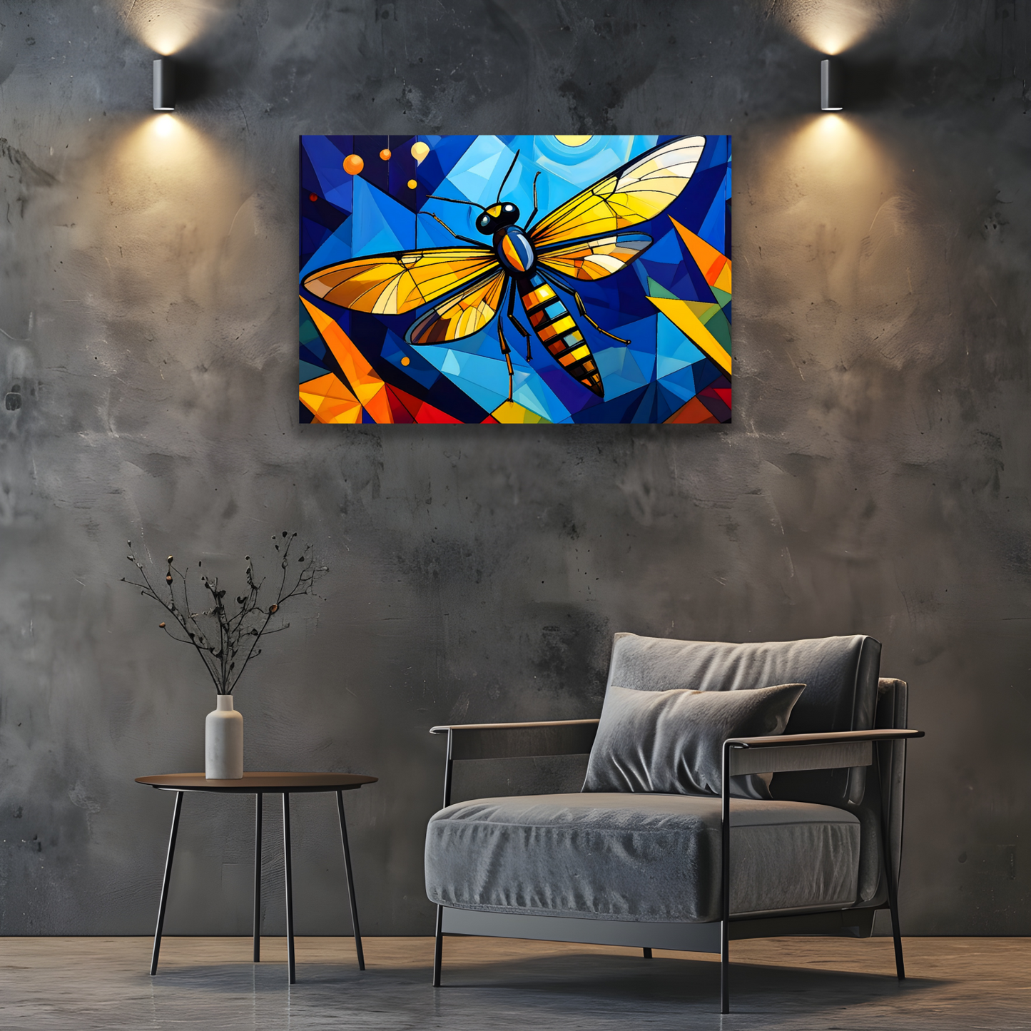 Abstract Firefly 3, Printed On Canvas, Vivid Colours, Box Canvas, Unique Images, A Gift To Last A Lifetime...