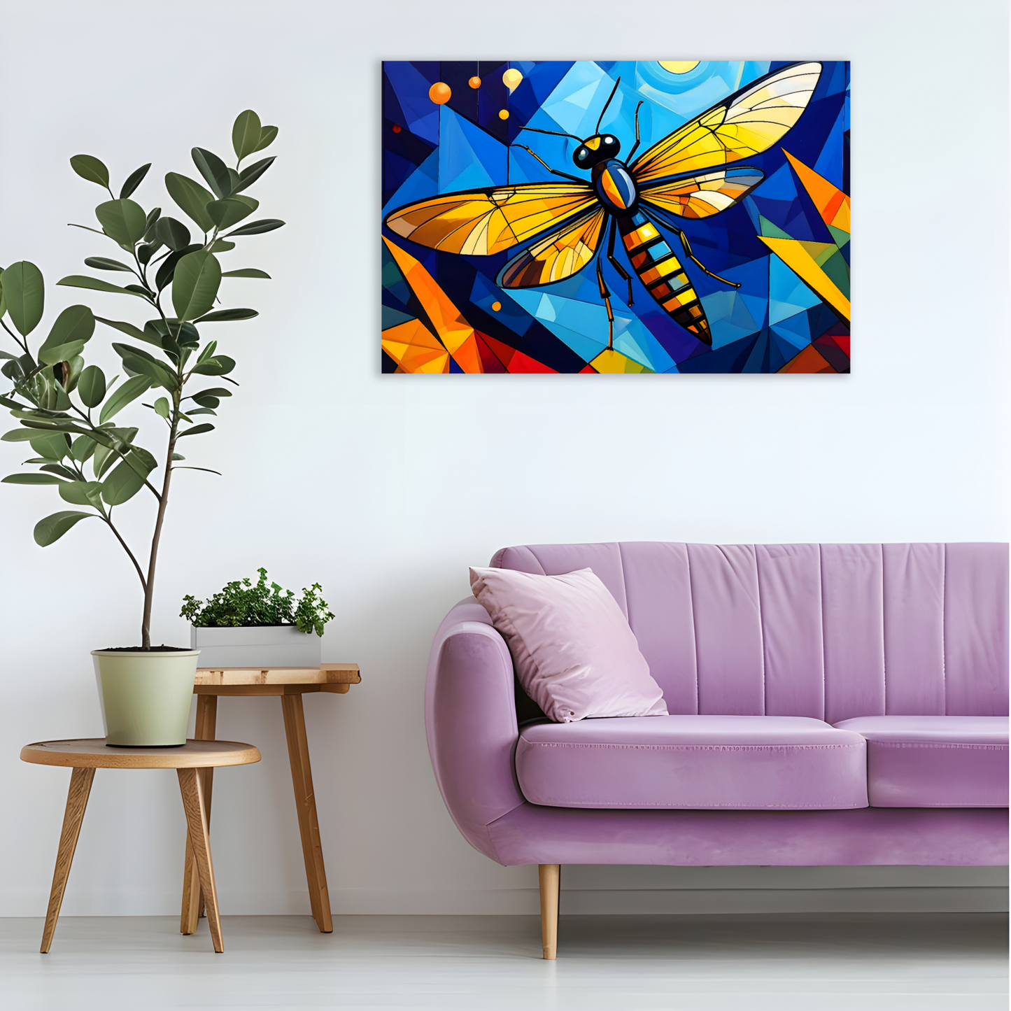 Abstract Firefly 3, Printed On Canvas, Vivid Colours, Box Canvas, Unique Images, A Gift To Last A Lifetime...