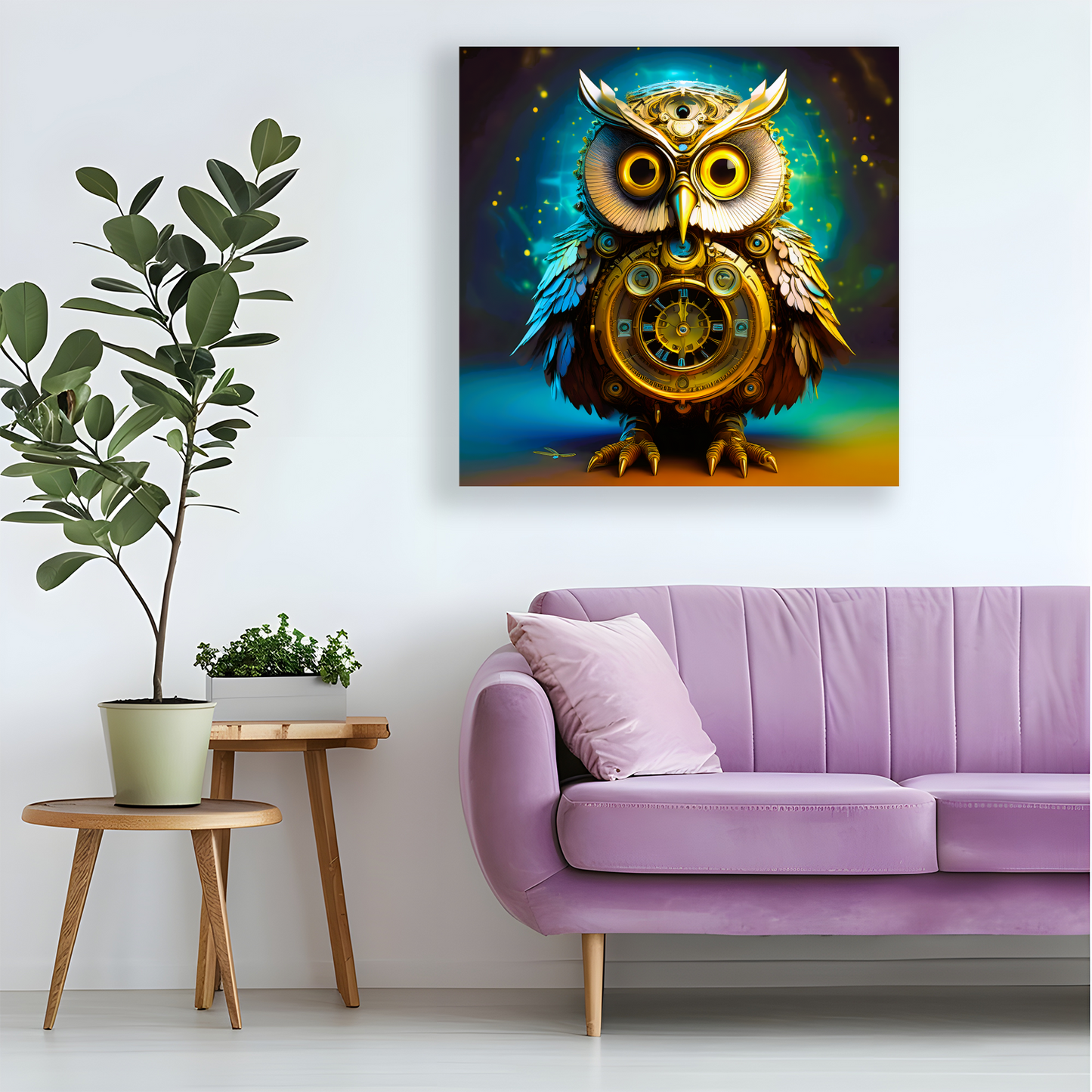 Owl 1, Printed On Canvas, Vivid Colours, Box Canvas, Unique Images, A Gift To Last A Lifetime...