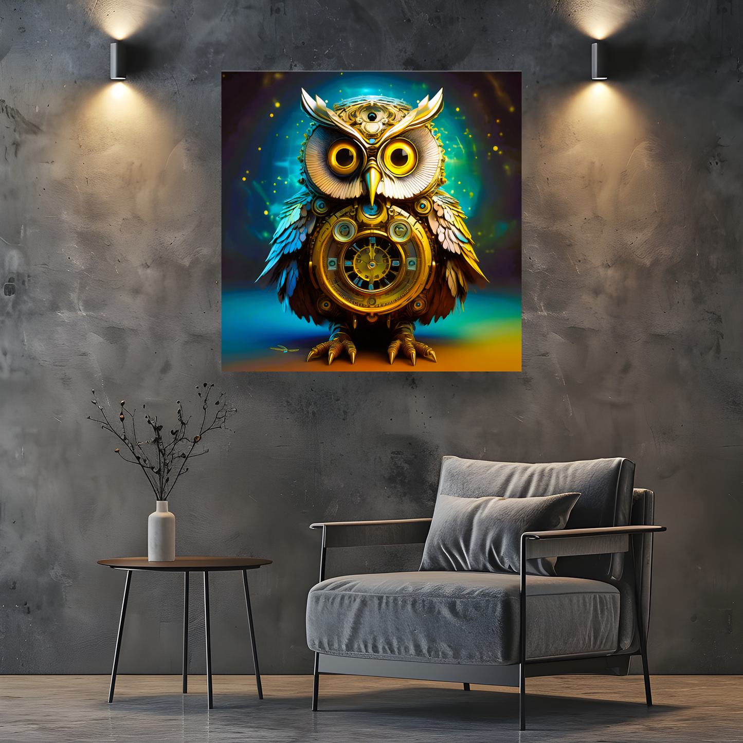Owl 1, Printed On Canvas, Vivid Colours, Box Canvas, Unique Images, A Gift To Last A Lifetime...