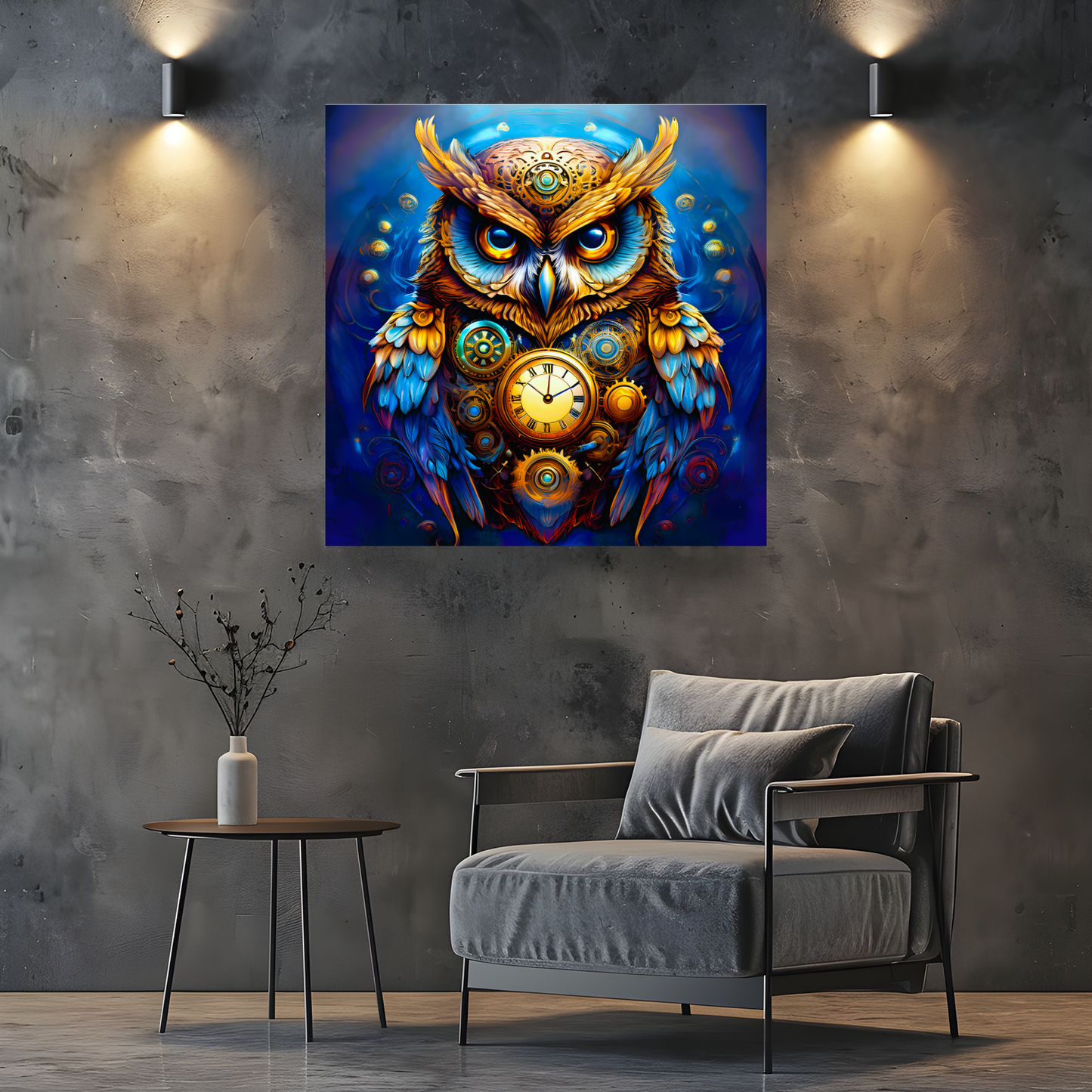 Owl 2, Printed On Canvas, Vivid Colours, Box Canvas, Unique Images, A Gift To Last A Lifetime...