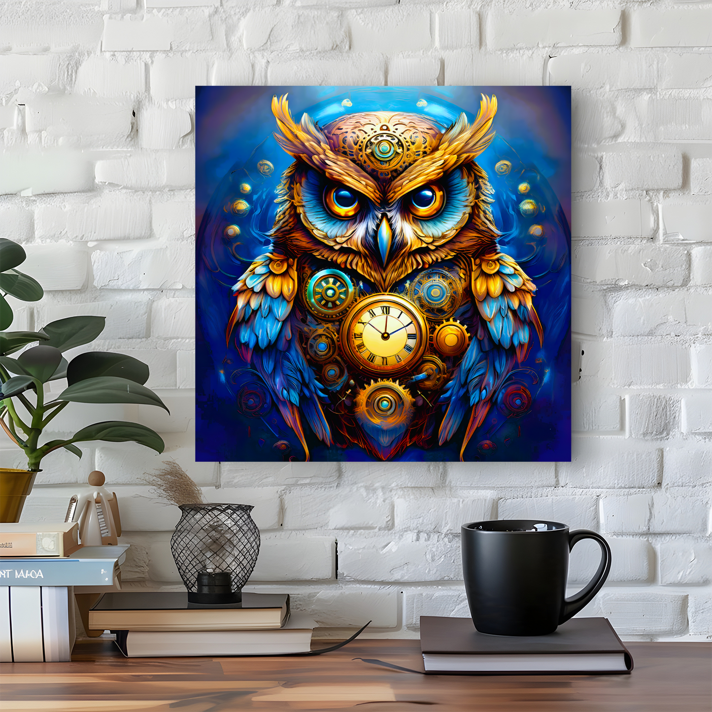 Owl 2, Printed On Canvas, Vivid Colours, Box Canvas, Unique Images, A Gift To Last A Lifetime...