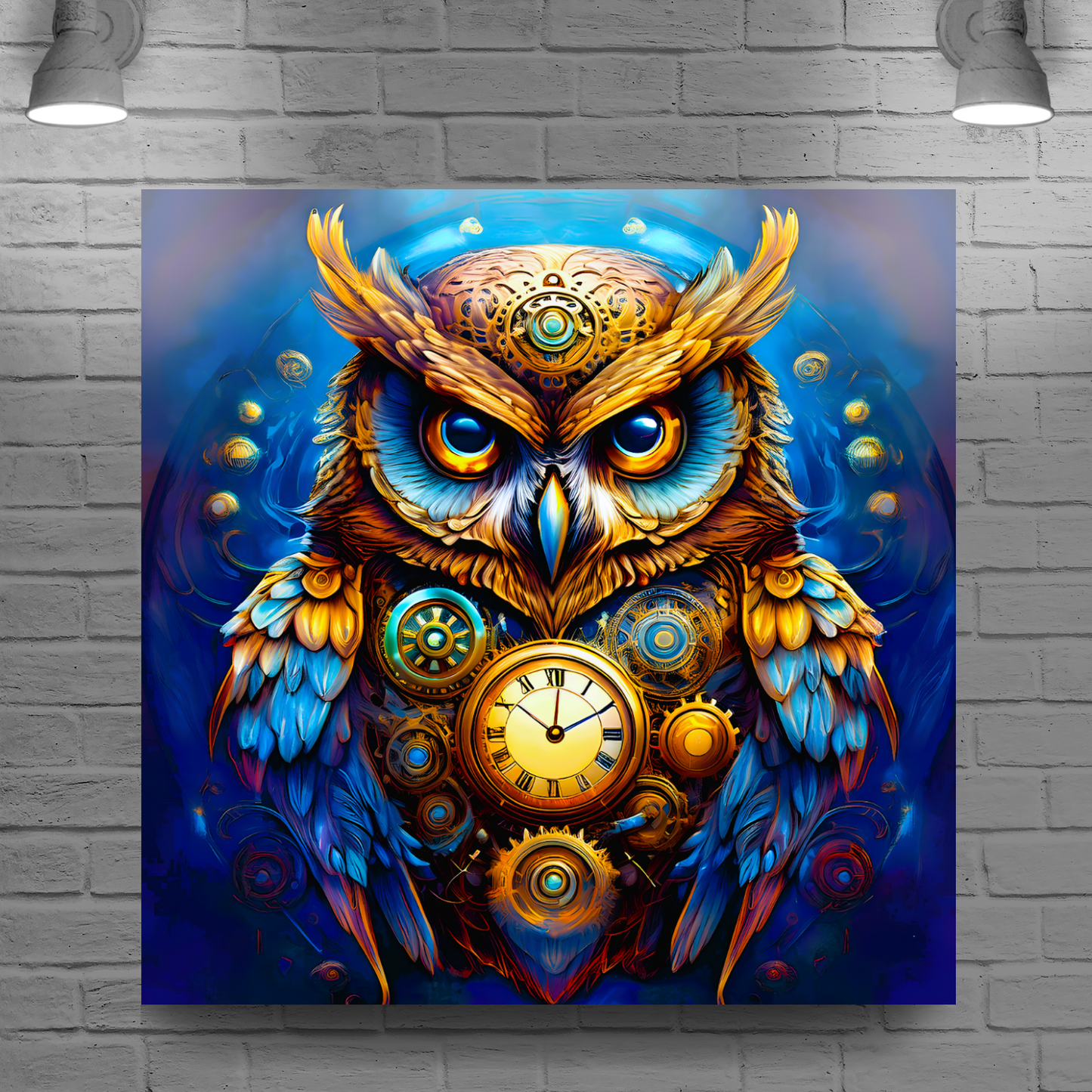 Owl 2, Printed On Canvas, Vivid Colours, Box Canvas, Unique Images, A Gift To Last A Lifetime...