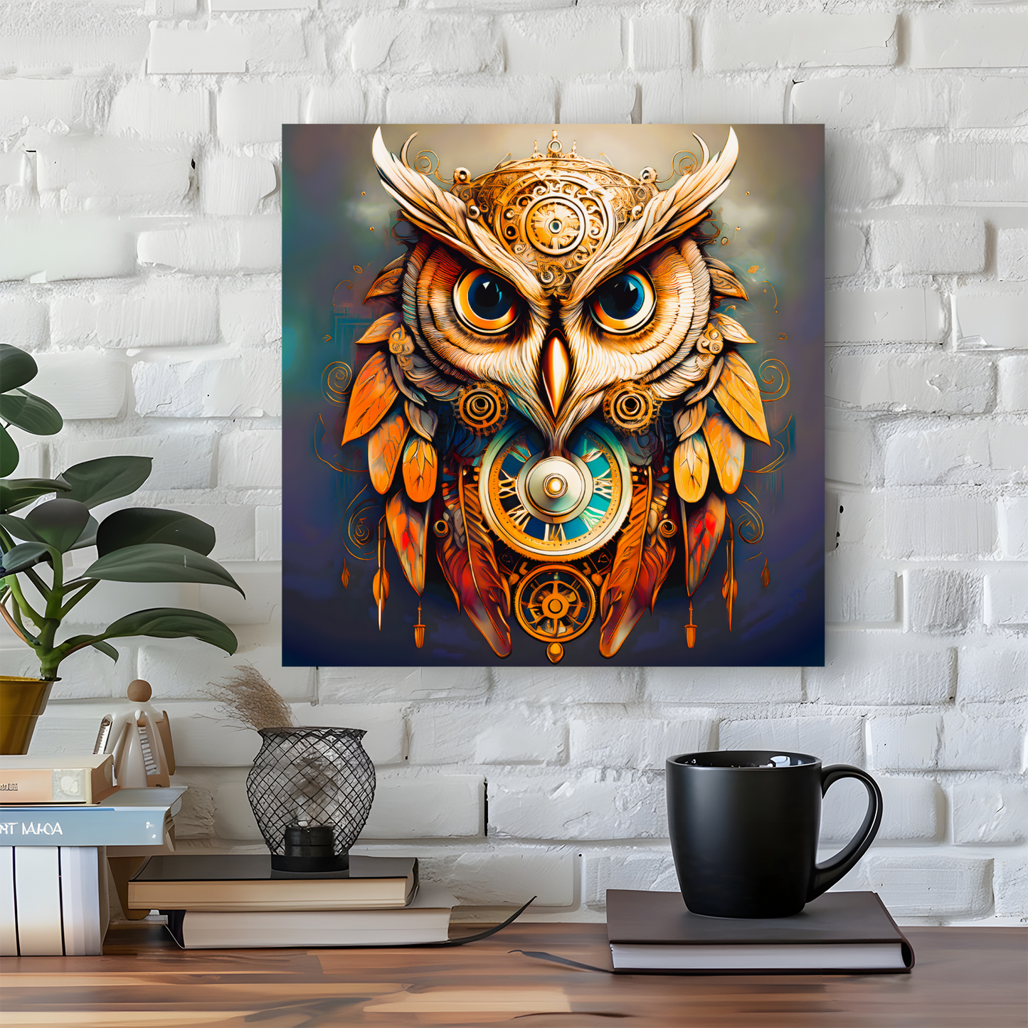 Owl 3, Printed On Canvas, Vivid Colours, Box Canvas, Unique Images, A Gift To Last A Lifetime...