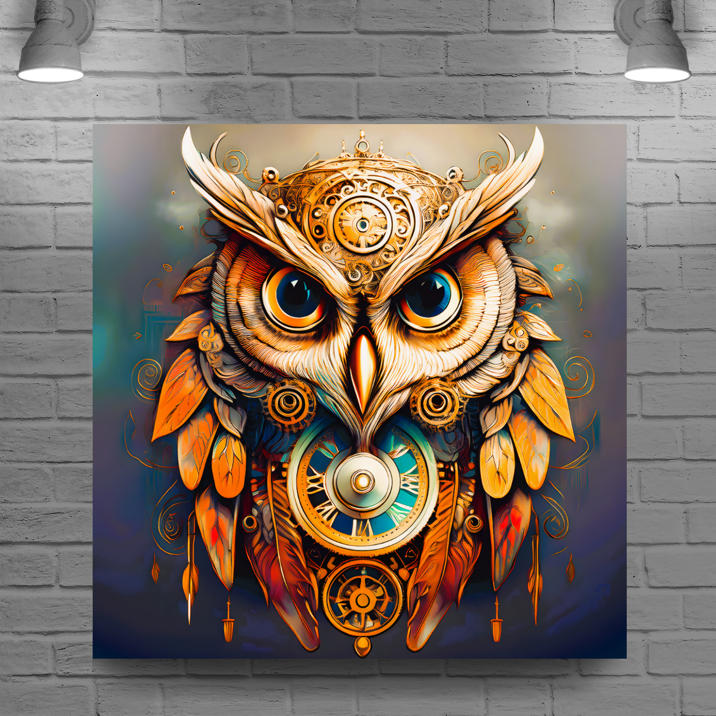 Owl 3, Printed On Canvas, Vivid Colours, Box Canvas, Unique Images, A Gift To Last A Lifetime...