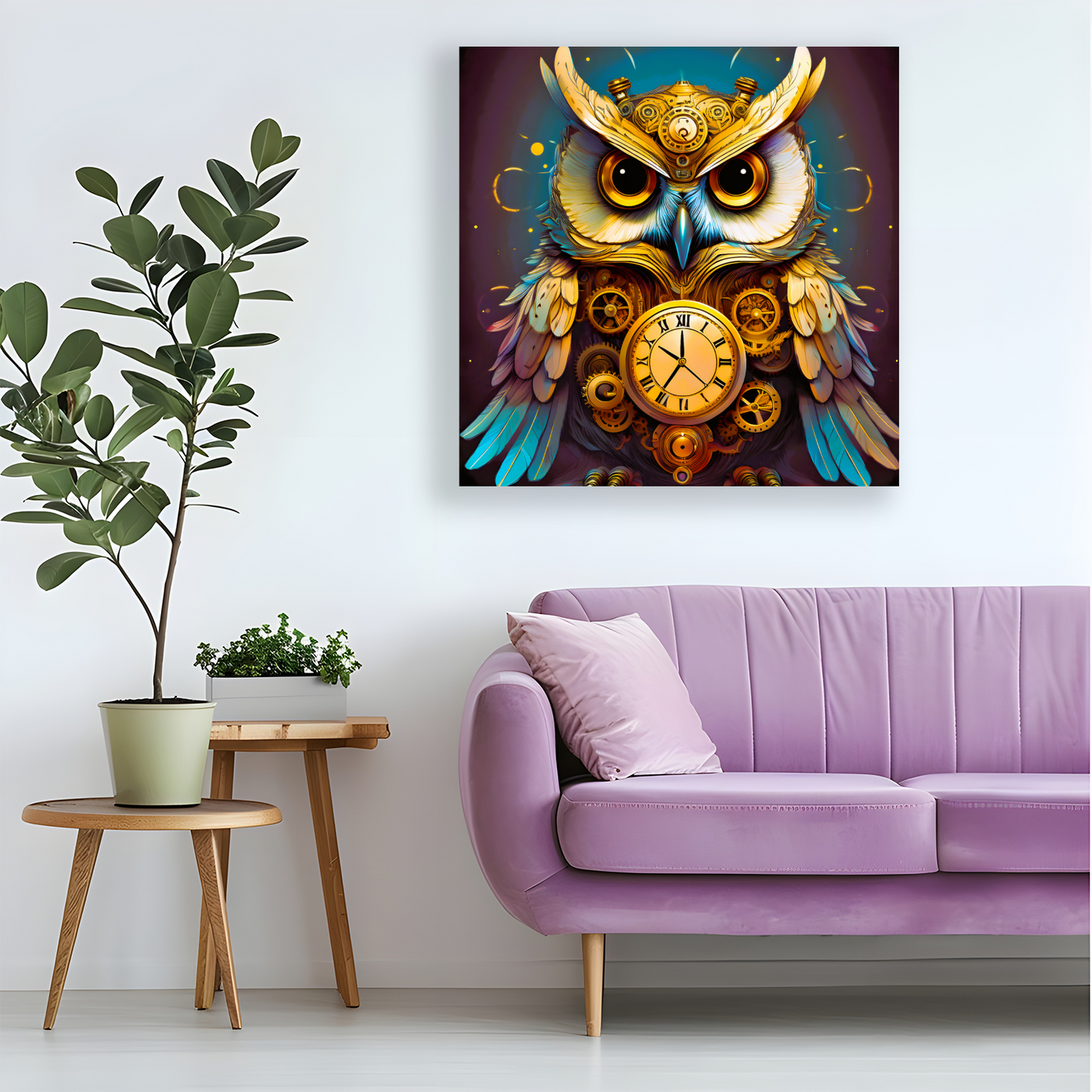 Owl 4, Printed On Canvas, Vivid Colours, Box Canvas, Unique Images, A Gift To Last A Lifetime...