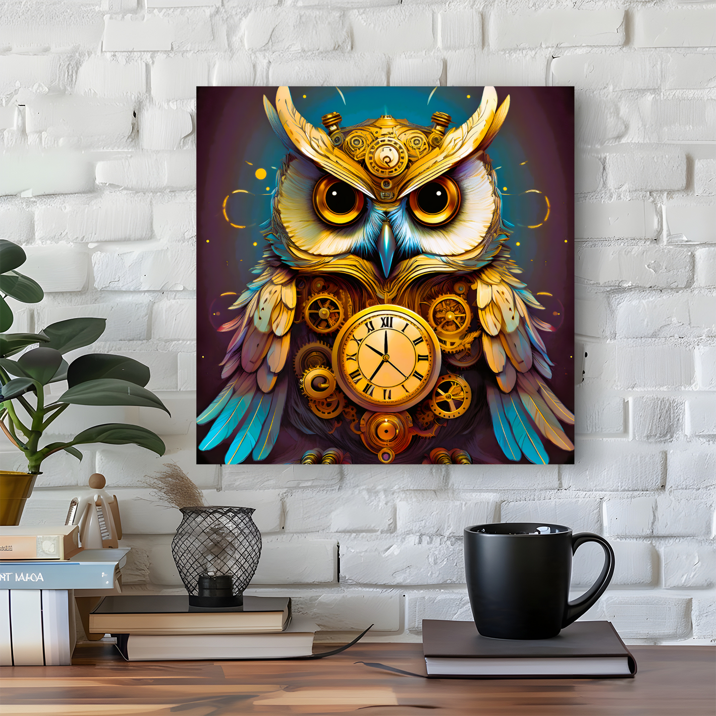 Owl 4, Printed On Canvas, Vivid Colours, Box Canvas, Unique Images, A Gift To Last A Lifetime...