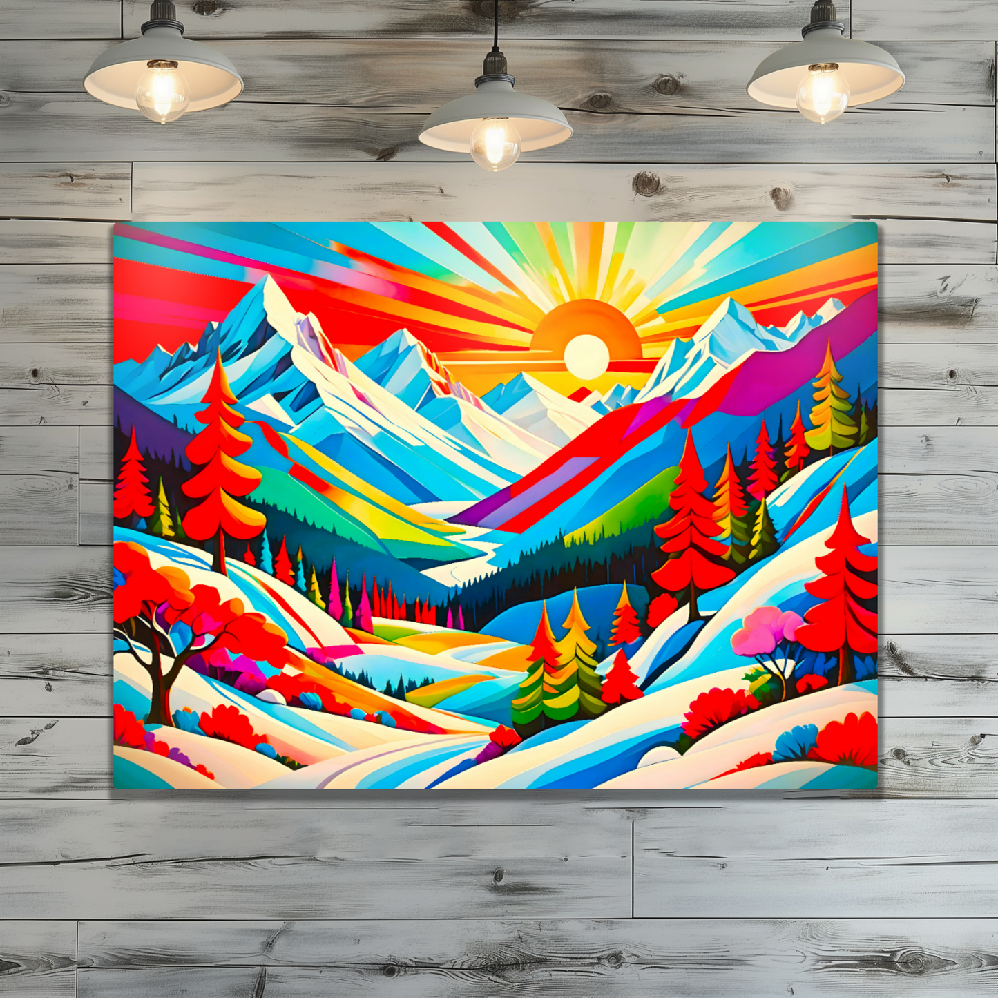 Winter Landscape 1, Printed On High Gloss Aluminium To Enhance Colours And Detail, Unique Images, A Gift To Last A Lifetime...