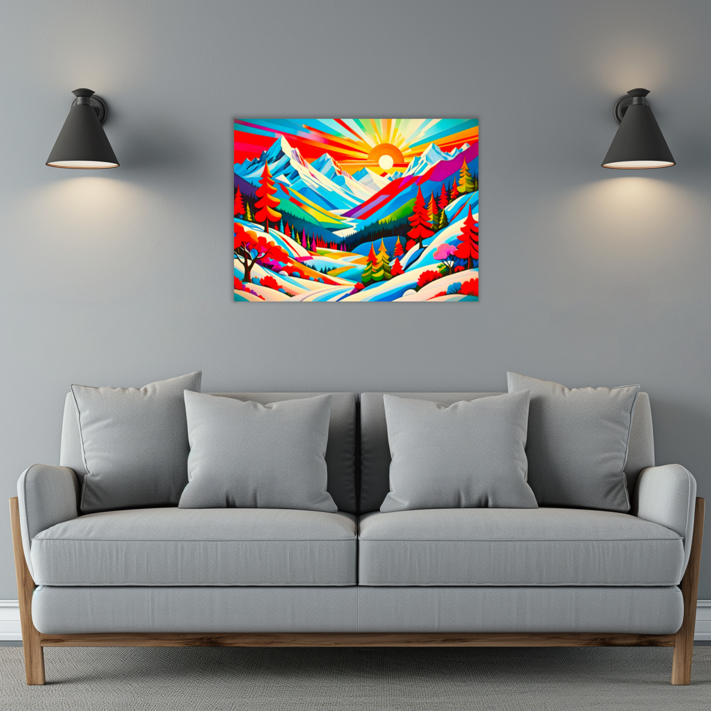 Winter Landscape 1, Printed On High Gloss Aluminium To Enhance Colours And Detail, Unique Images, A Gift To Last A Lifetime...