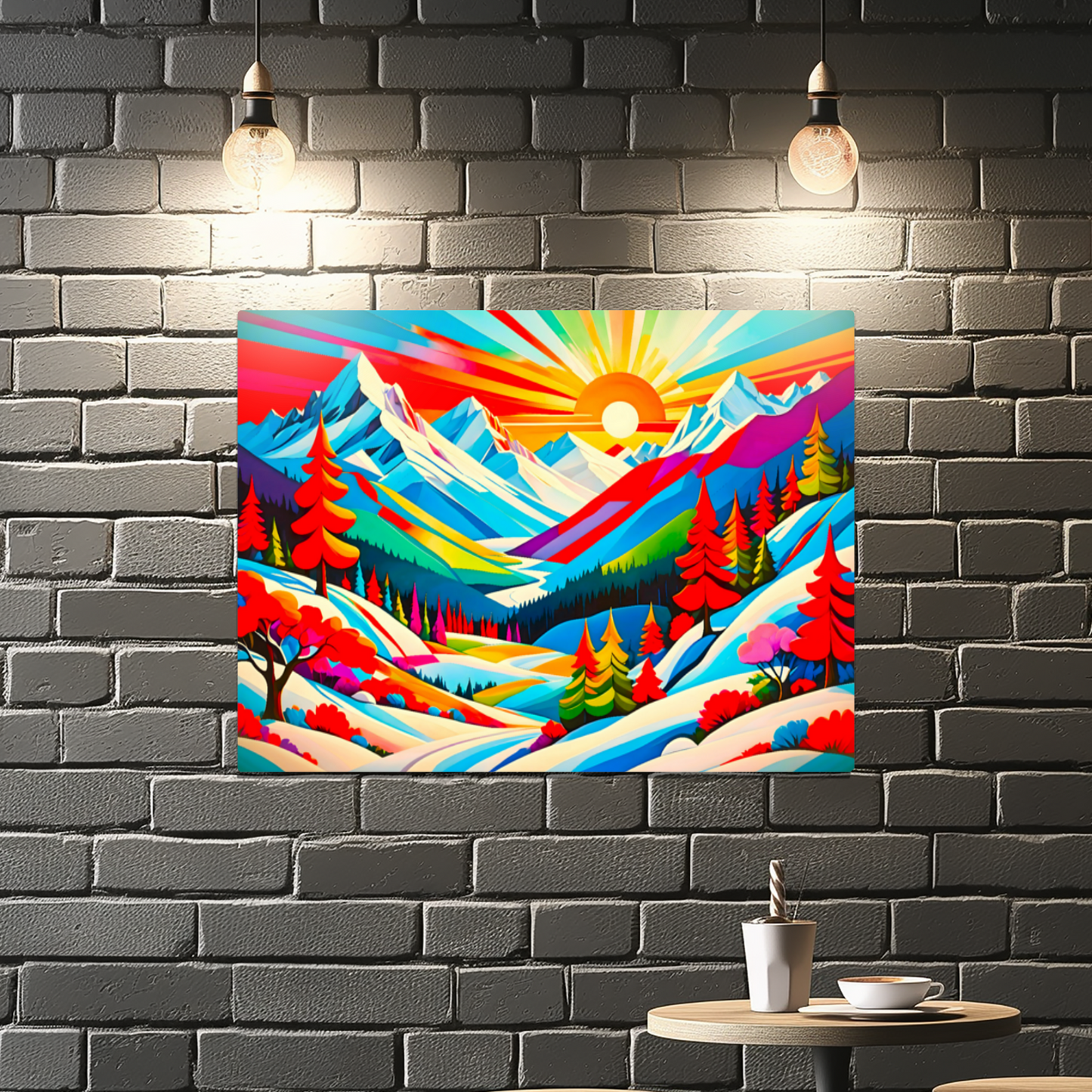 Winter Landscape 1, Printed On High Gloss Aluminium To Enhance Colours And Detail, Unique Images, A Gift To Last A Lifetime...
