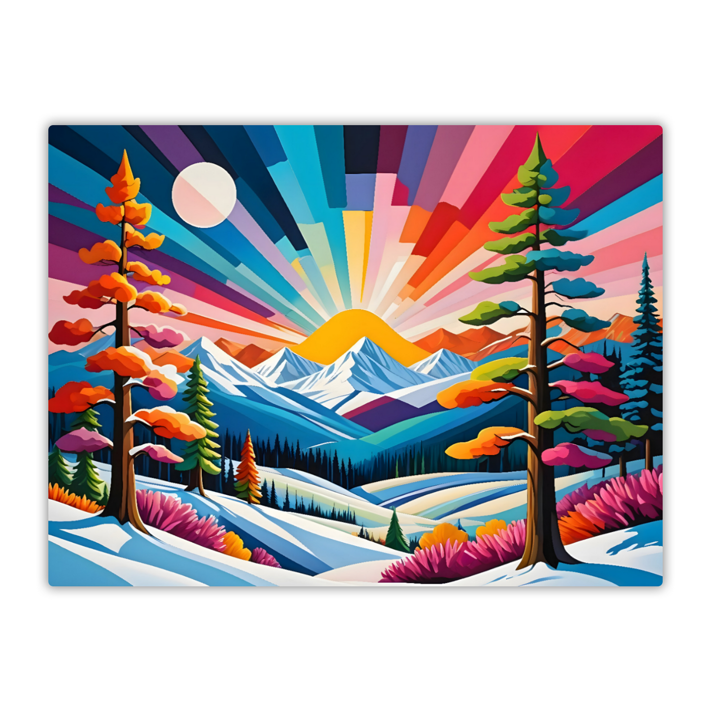 Winter Landscape 2, Printed On High Gloss Aluminium To Enhance Colours And Detail, Unique Images, A Gift To Last A Lifetime...