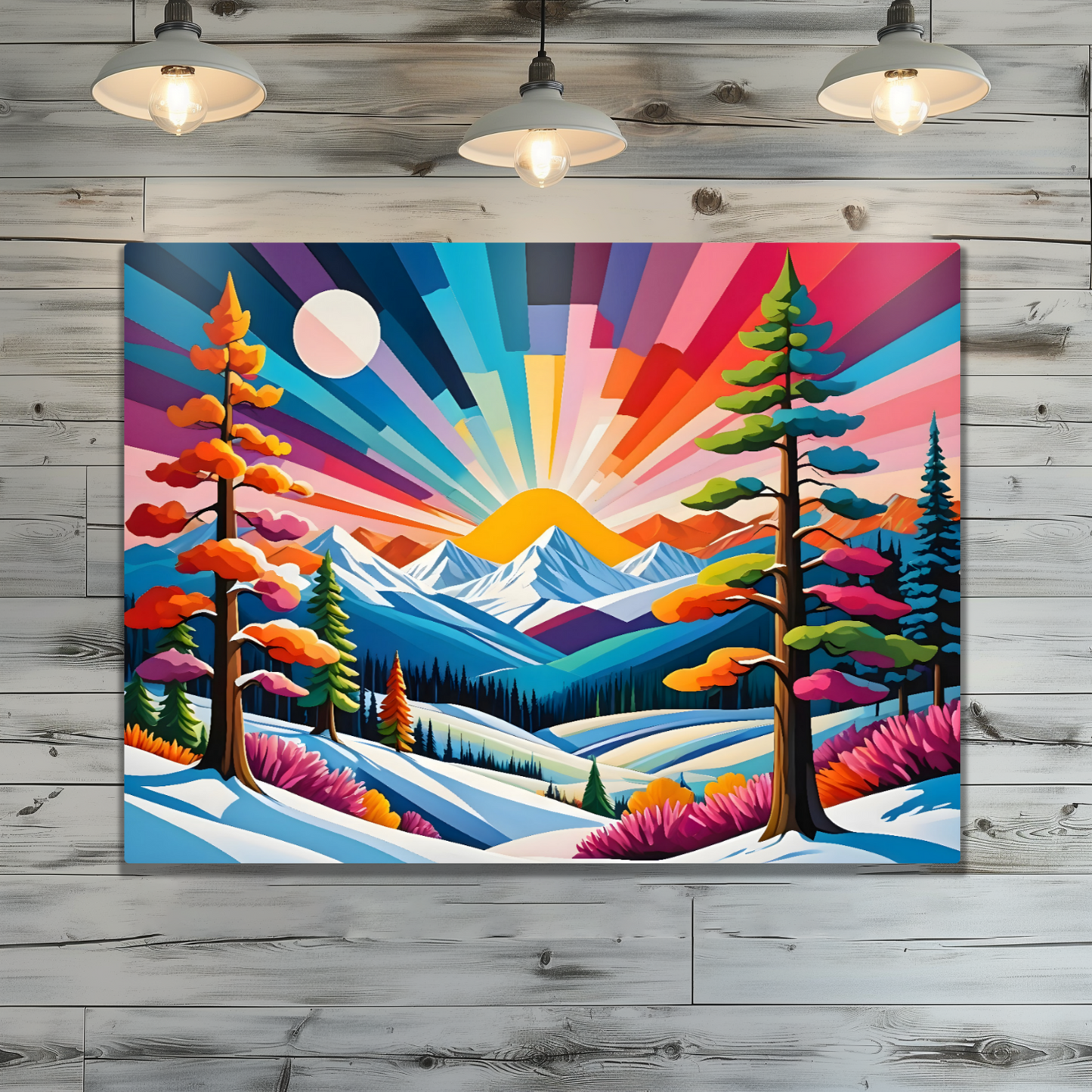 Winter Landscape 2, Printed On High Gloss Aluminium To Enhance Colours And Detail, Unique Images, A Gift To Last A Lifetime...