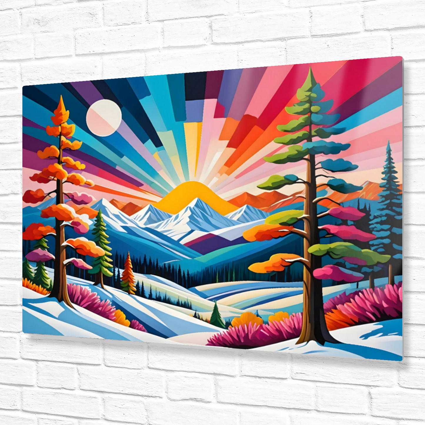 Winter Landscape 2, Printed On High Gloss Aluminium To Enhance Colours And Detail, Unique Images, A Gift To Last A Lifetime...