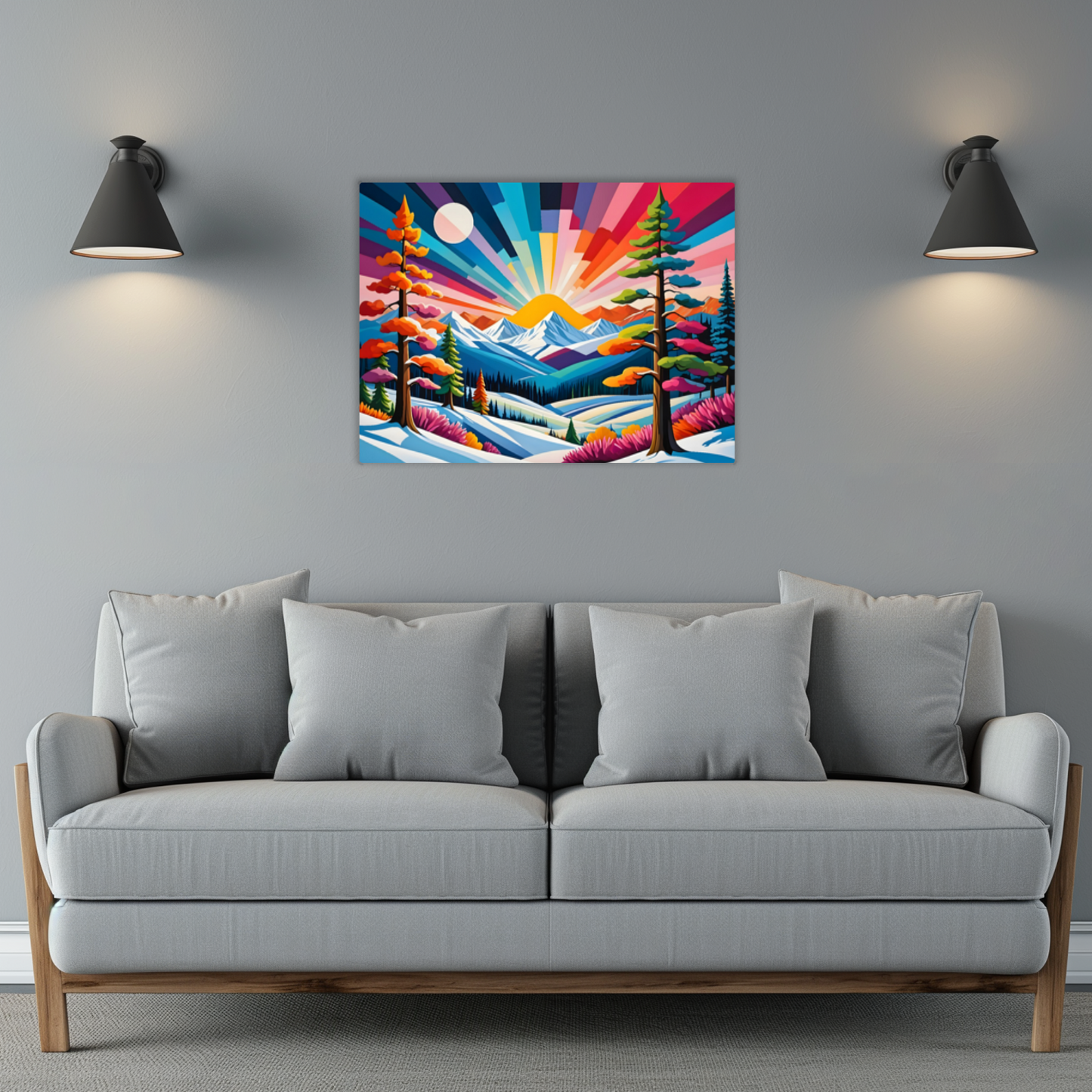 Winter Landscape 2, Printed On High Gloss Aluminium To Enhance Colours And Detail, Unique Images, A Gift To Last A Lifetime...