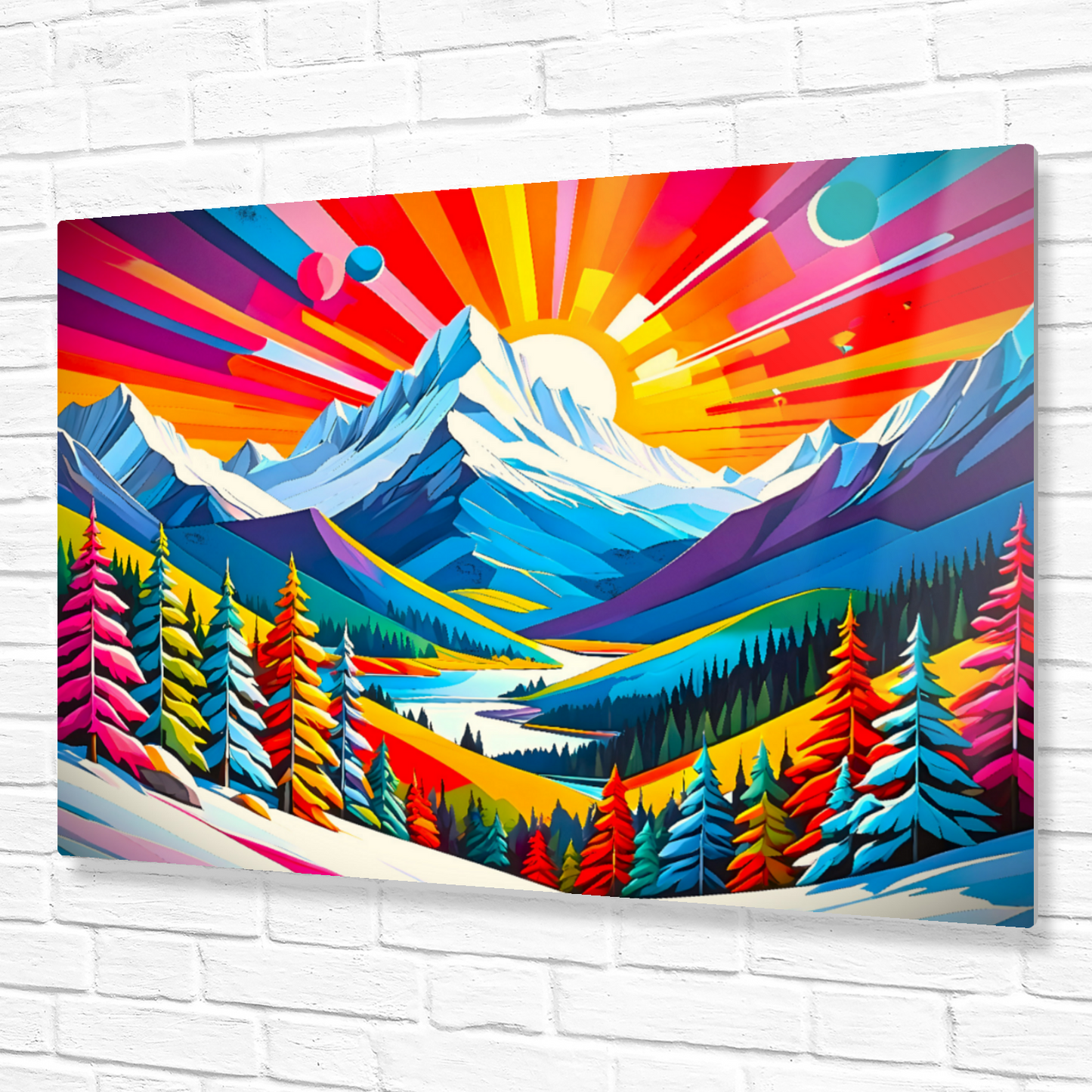 Winter Landscape 3, Printed On High Gloss Aluminium To Enhance Colours And Detail, Unique Images, A Gift To Last A Lifetime...