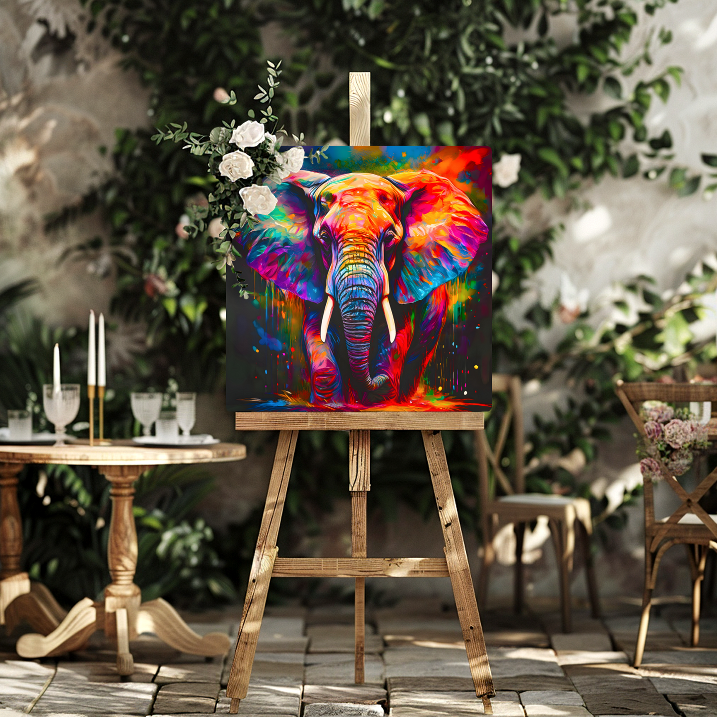 Abstract Elephant 2, Printed On High Gloss Aluminium To Enhance Colours And Detail, A Gift To Last A Lifetime...