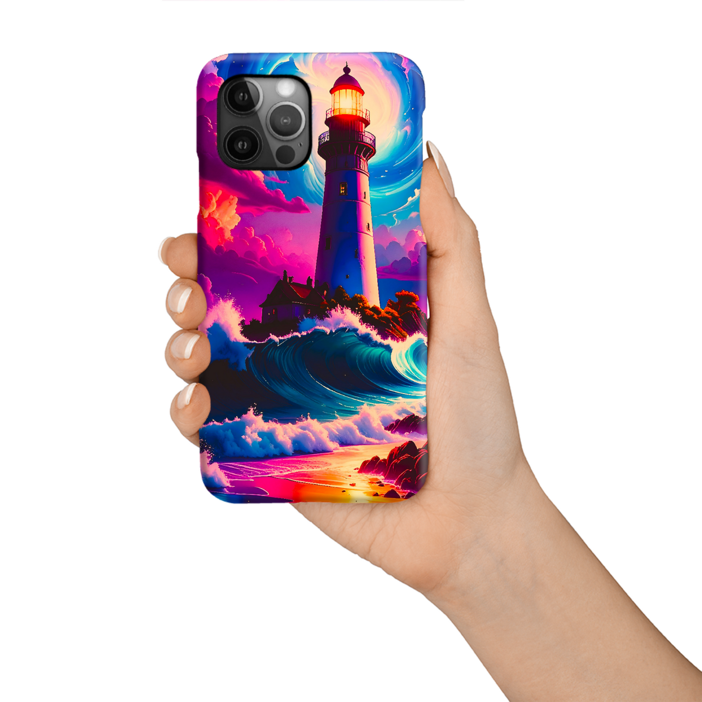 Fantsy Lighthouse 4, Tough Phone Case, Full Wrap Technology, Premium Polycarbonate, Unique Image...