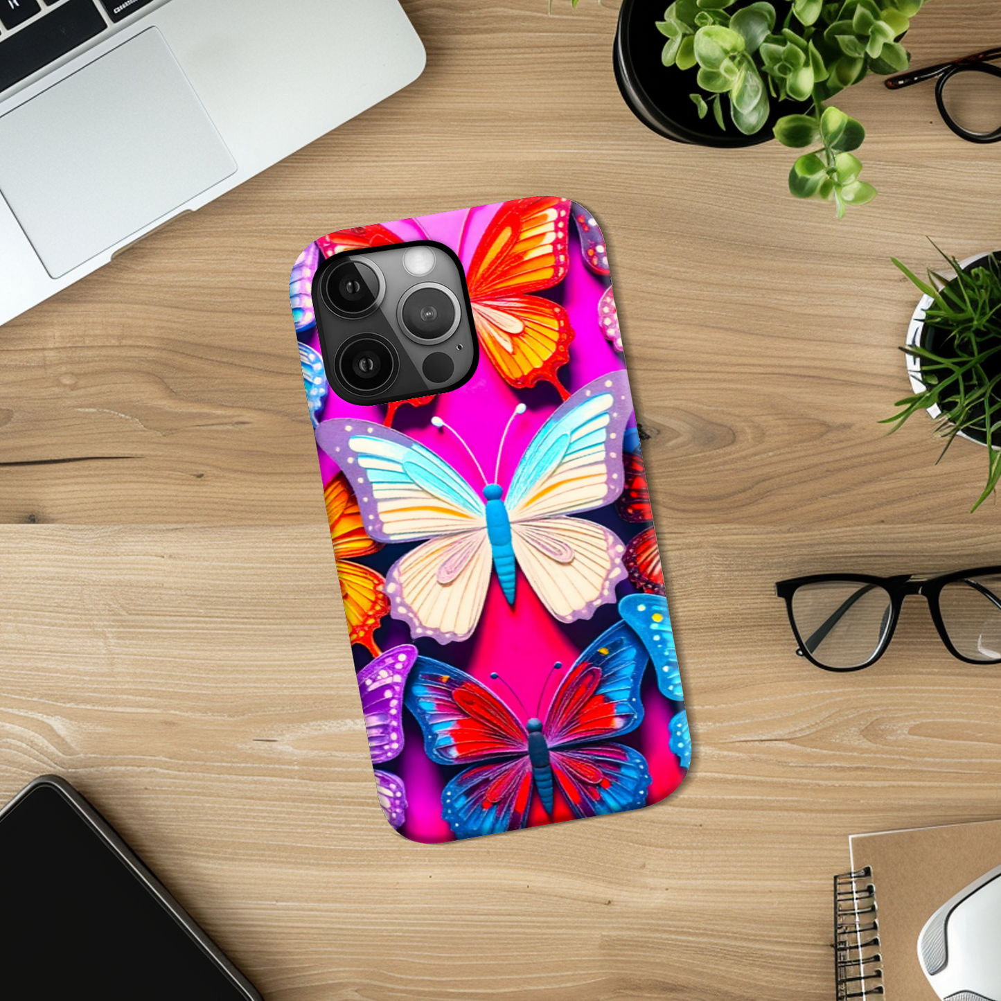 Tough Phone Case, Butterfly 3, Full Wrap Technology, Crafted From Premium Polycarbonate, A Great Gift Idea...
