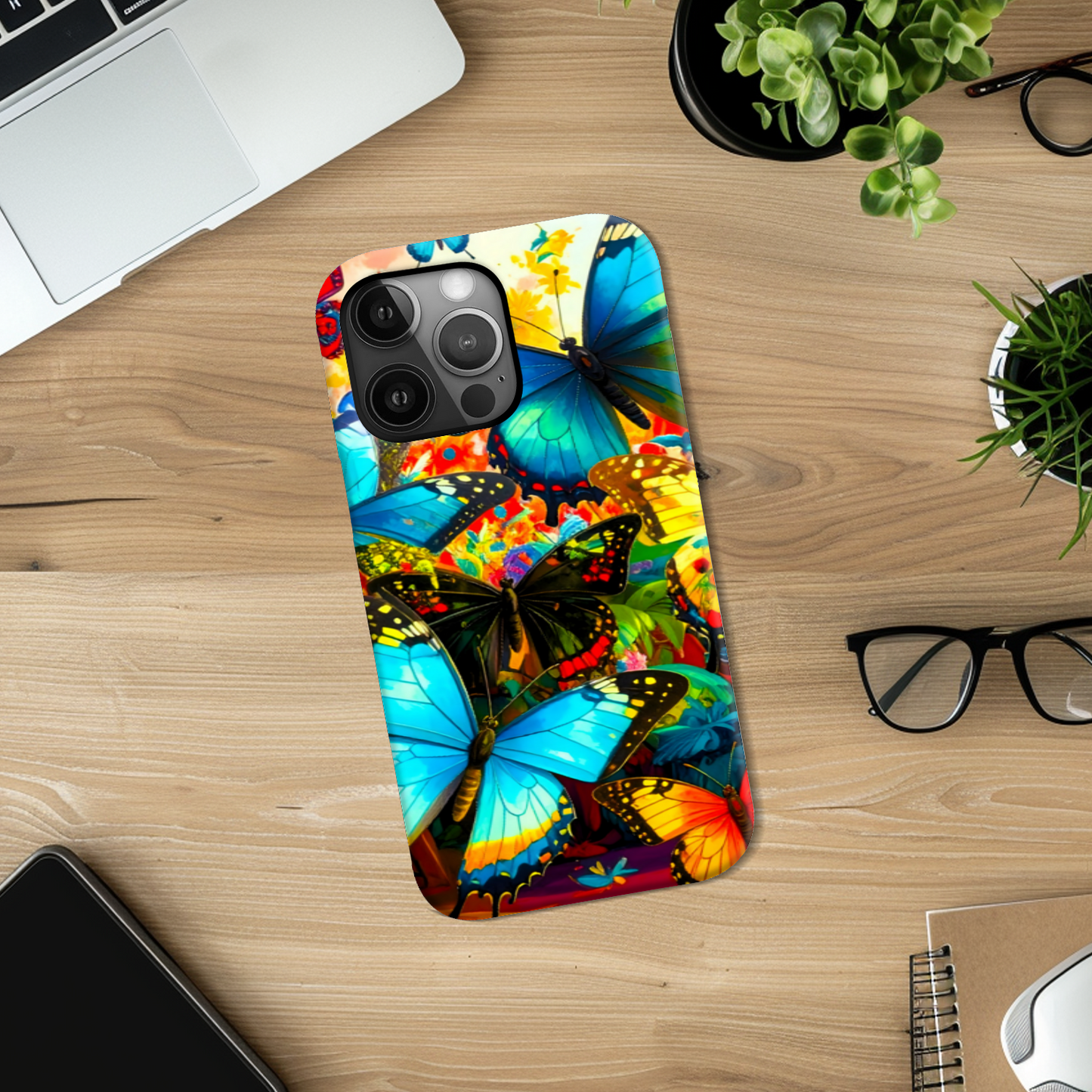 Tough Phone Case, Butterfly 4, Full Wrap Technology, Crafted From Premium Polycarbonate, A Great Gift Idea...