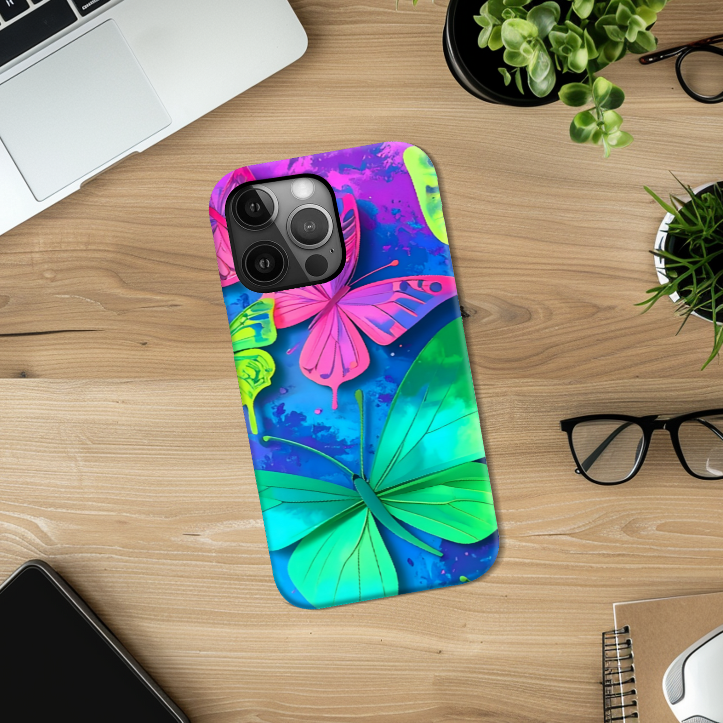 Tough Phone Case, Butterfly 2, Full Wrap Technology, Crafted From Premium Polycarbonate, A Great Gift Idea...