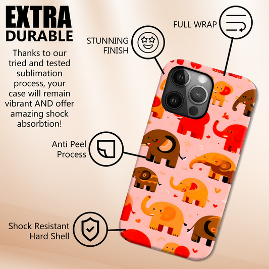 Elephant PH3, Tough Phone Case, Full Wrap Technology, Crafted From Premium Polycarbonate, Great Gift Idea...
