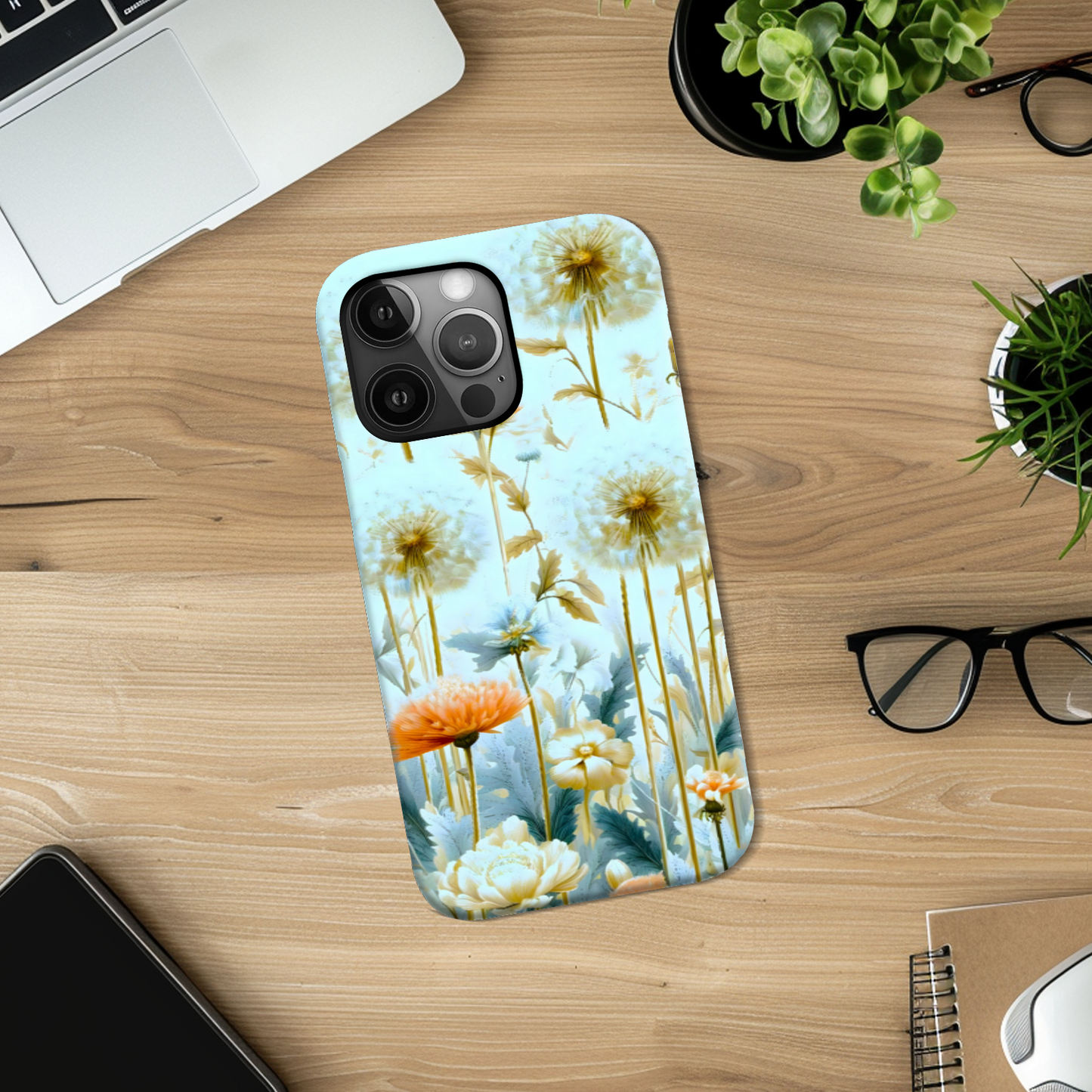 Dandelion 1, Tough Phone Case, Full Wrap Technology, Crafted From Premium Polycarbonate, Great Gift Idea...