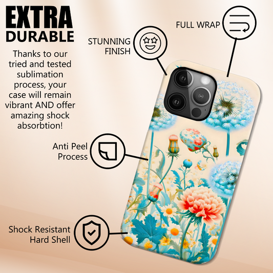 Dandilion 2, Tough Phone Case, Full Wrap Technology, Crafted From Premium Polycarbonate, Great Gift Idea...